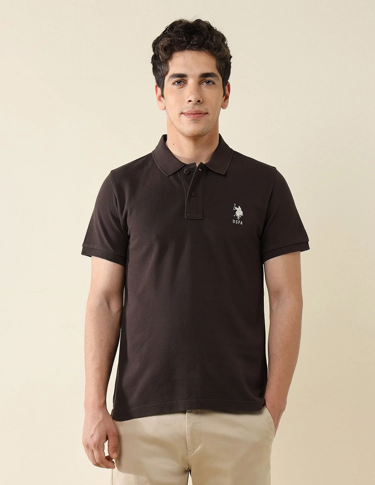 Pure Cotton Slim Fit Polo Shirt - Image 6
