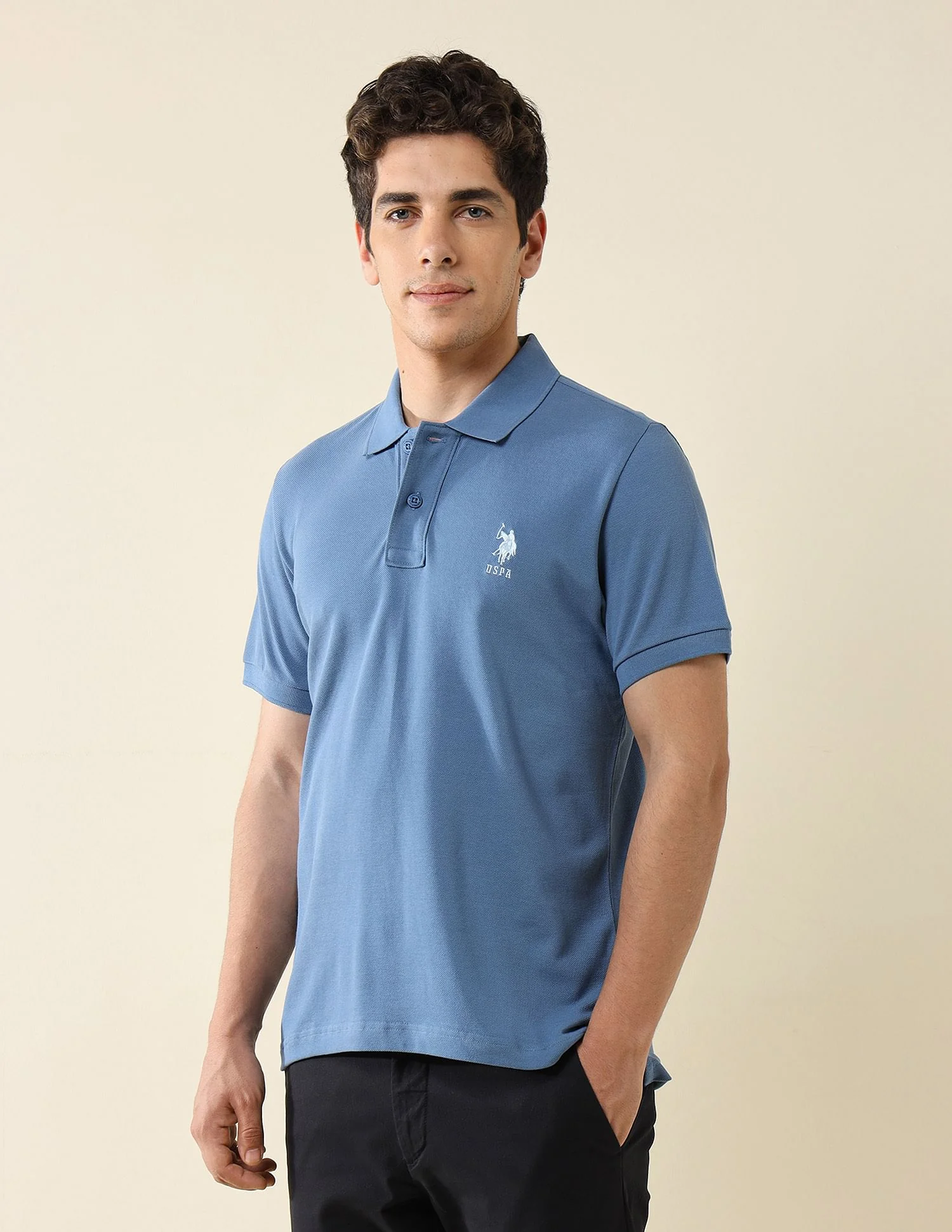 Pure Cotton Slim Fit Polo Shirt - Image 4