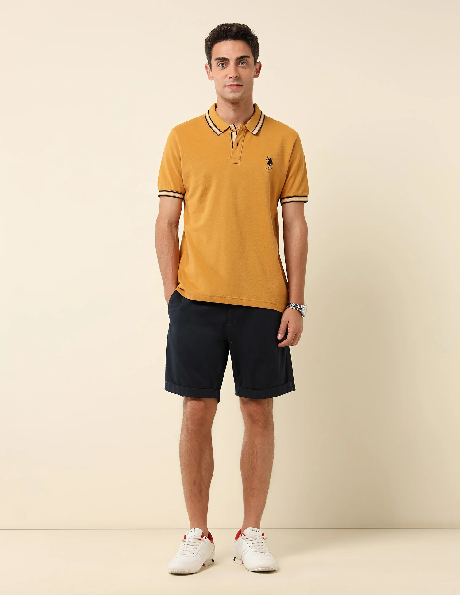 Pure Cotton Slim Fit Polo Shirt - Image 3