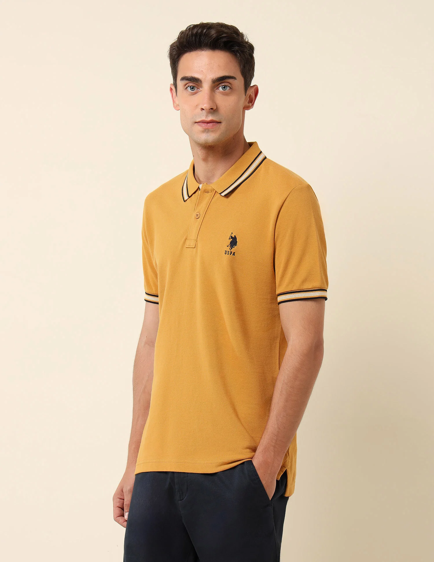 Pure Cotton Slim Fit Polo Shirt - Image 4