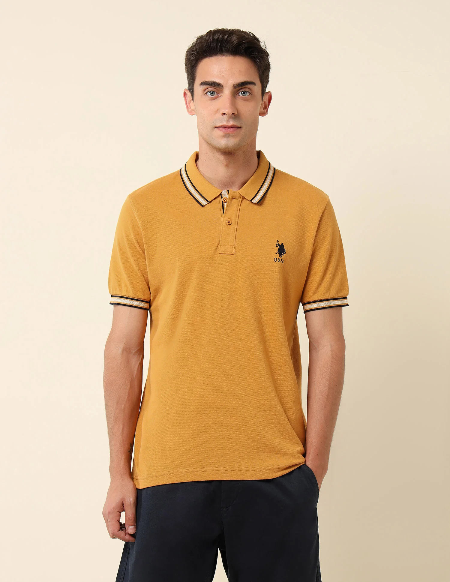 Pure Cotton Slim Fit Polo Shirt - Image 6
