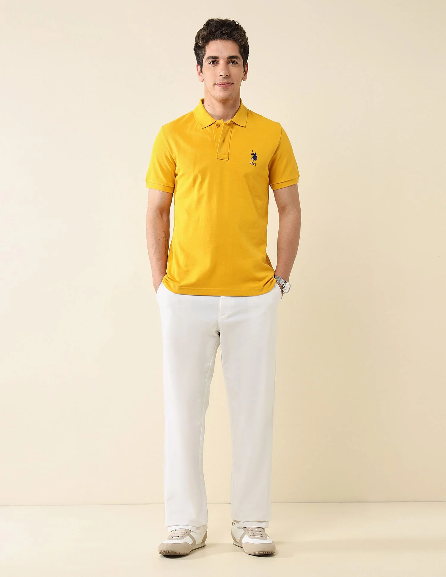 Pure Cotton Slim Fit Polo Shirt - Image 3