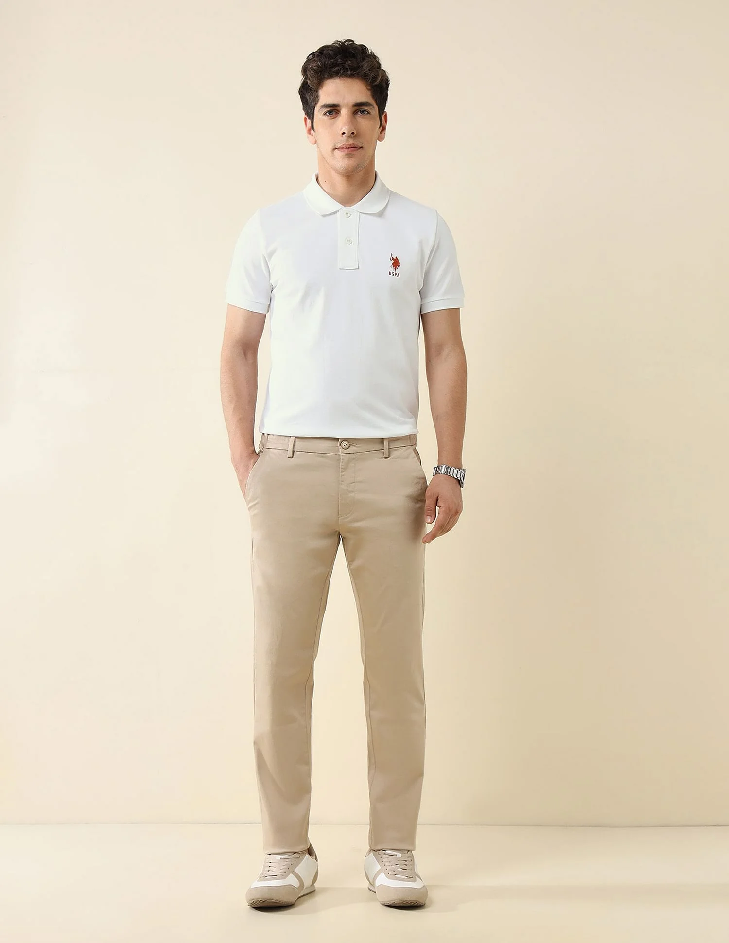 Pure Cotton Slim Fit Polo Shirt - Image 3