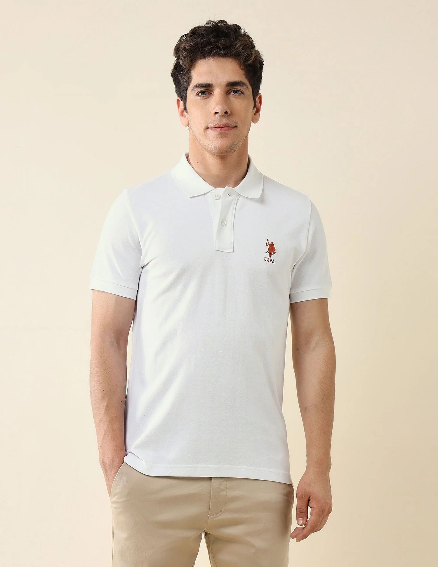 Pure Cotton Slim Fit Polo Shirt - Image 6