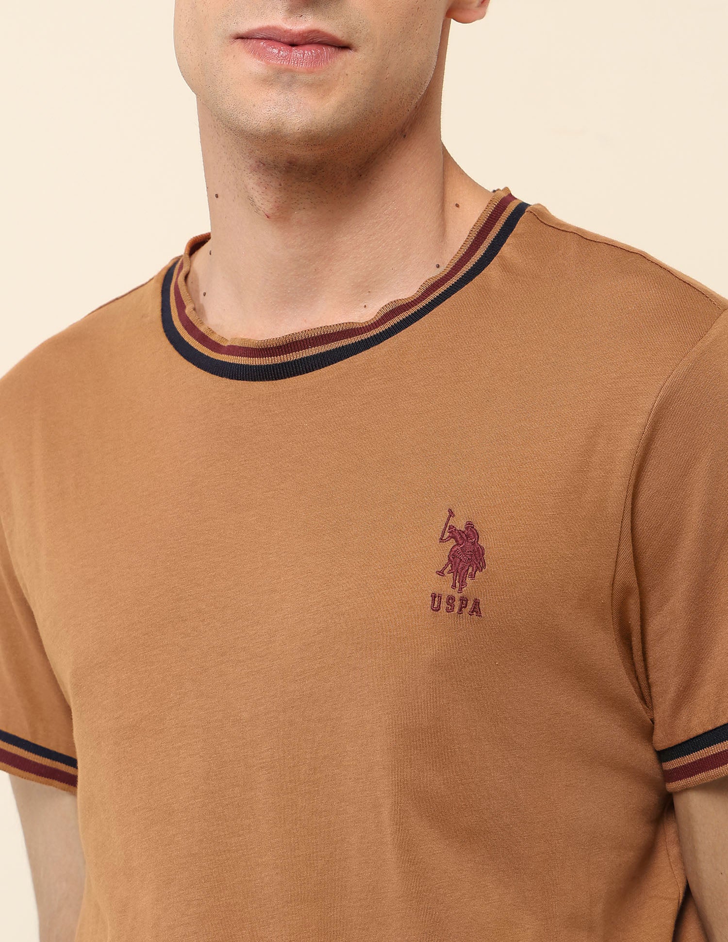 Pure Cotton Slim Fit T- Shirt - Image 7