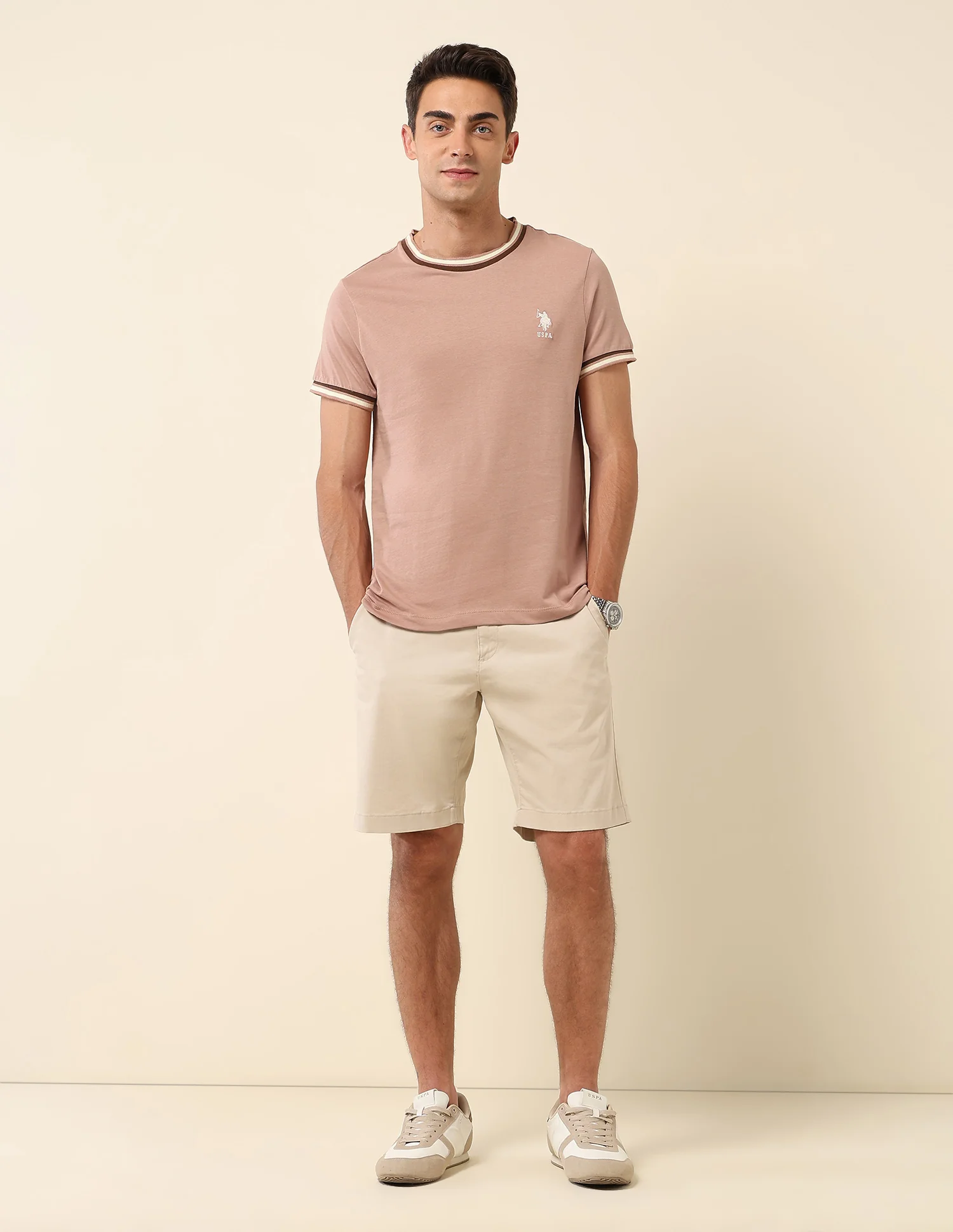 Pure Cotton Slim Fit T- Shirt - Image 3