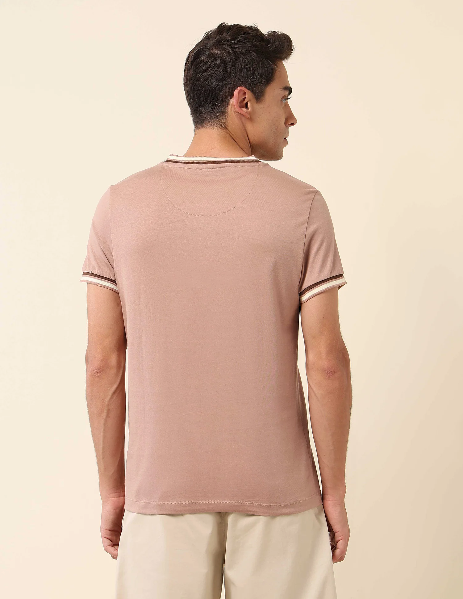 Pure Cotton Slim Fit T- Shirt - Image 5