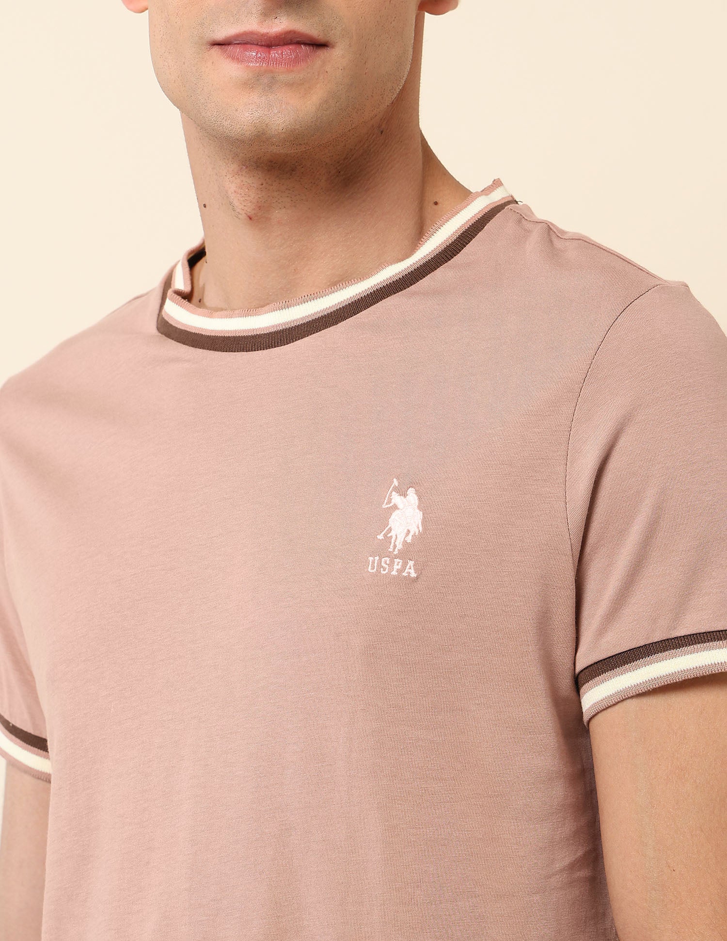 Pure Cotton Slim Fit T- Shirt - Image 7