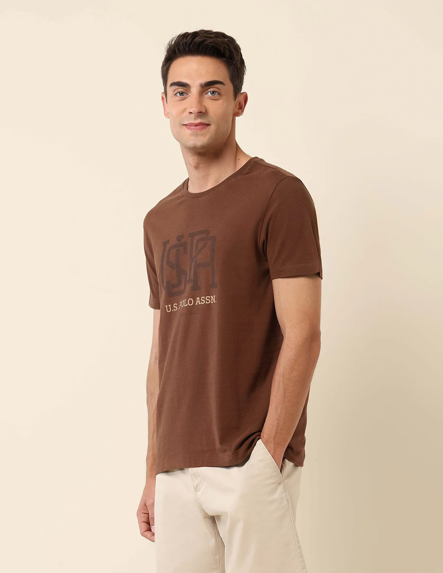 Pure Cotton Slim Fit T- Shirt - Image 4