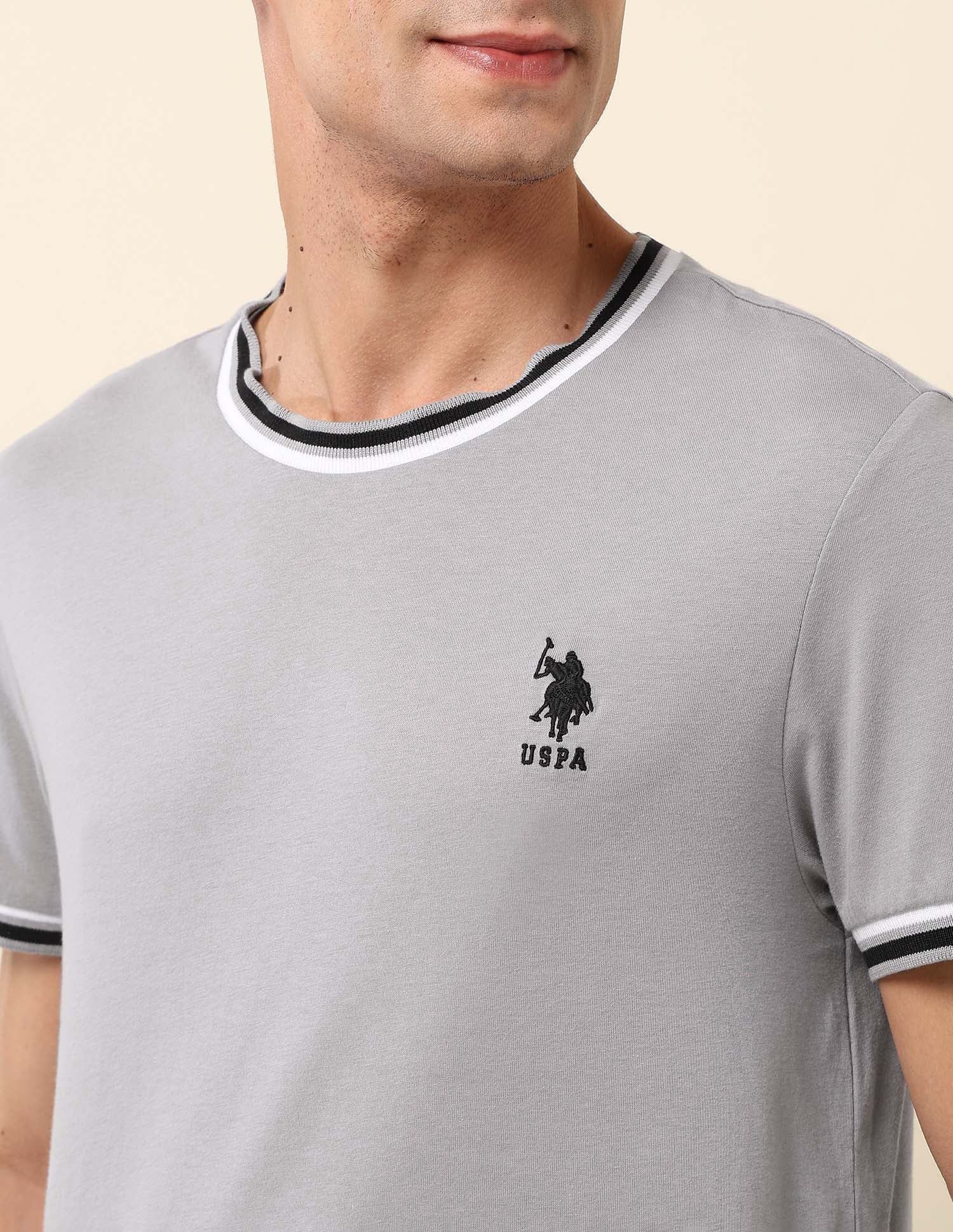 Pure Cotton Slim Fit T- Shirt - Image 7