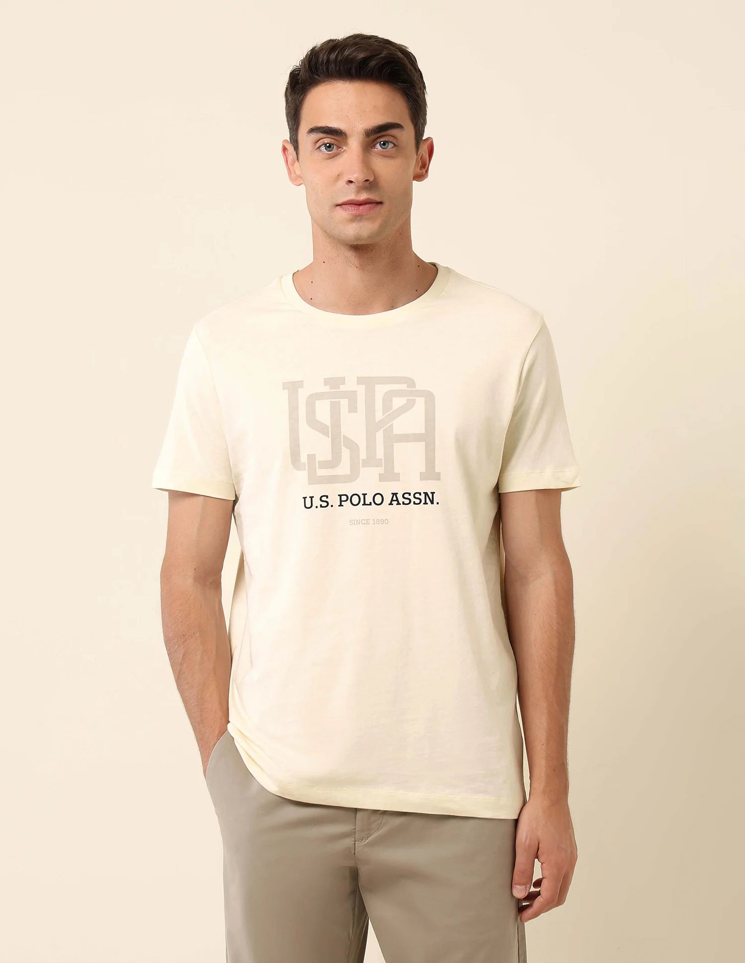 Pure Cotton Slim Fit T- Shirt - Image 6