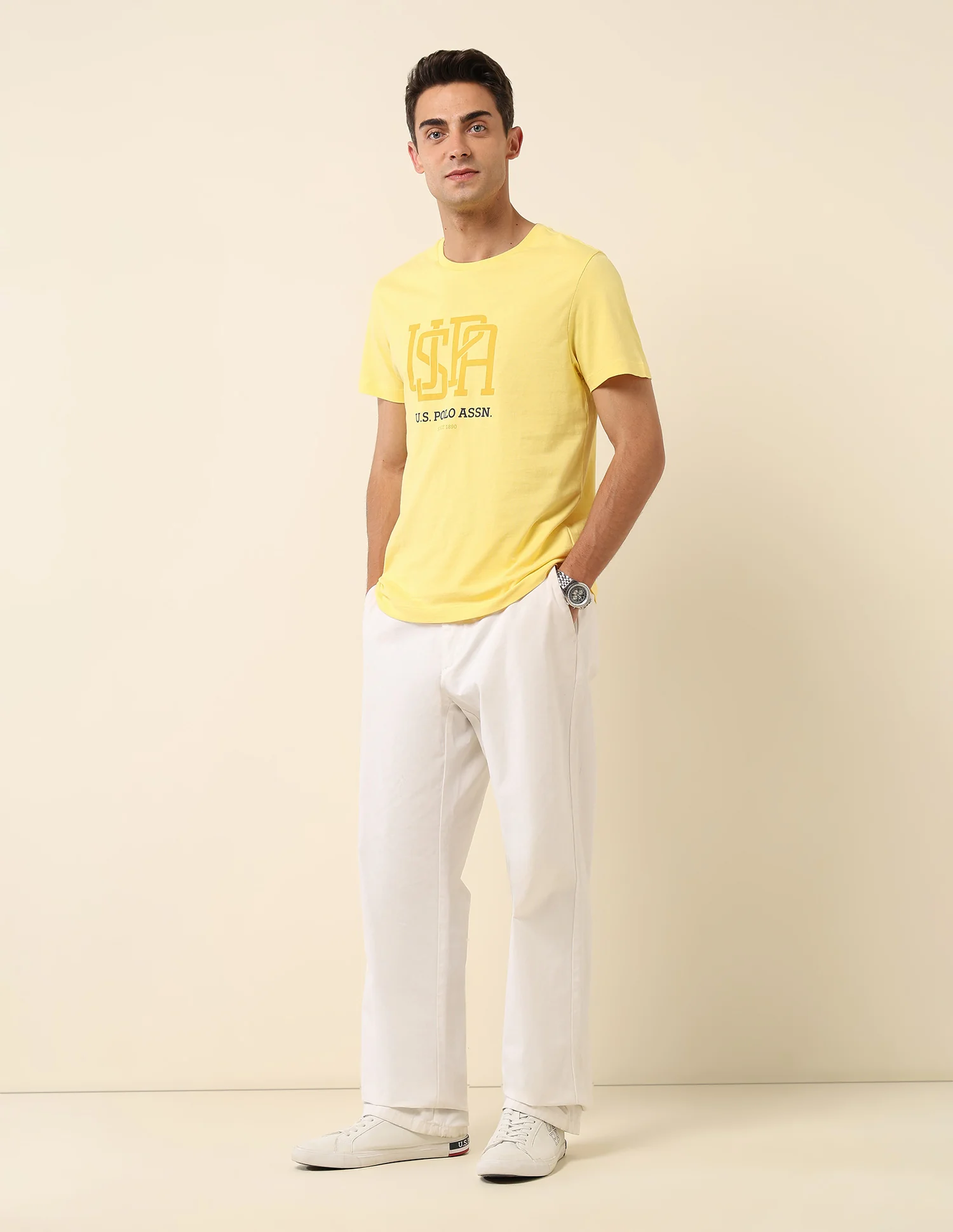 Pure Cotton Slim Fit T- Shirt - Image 3