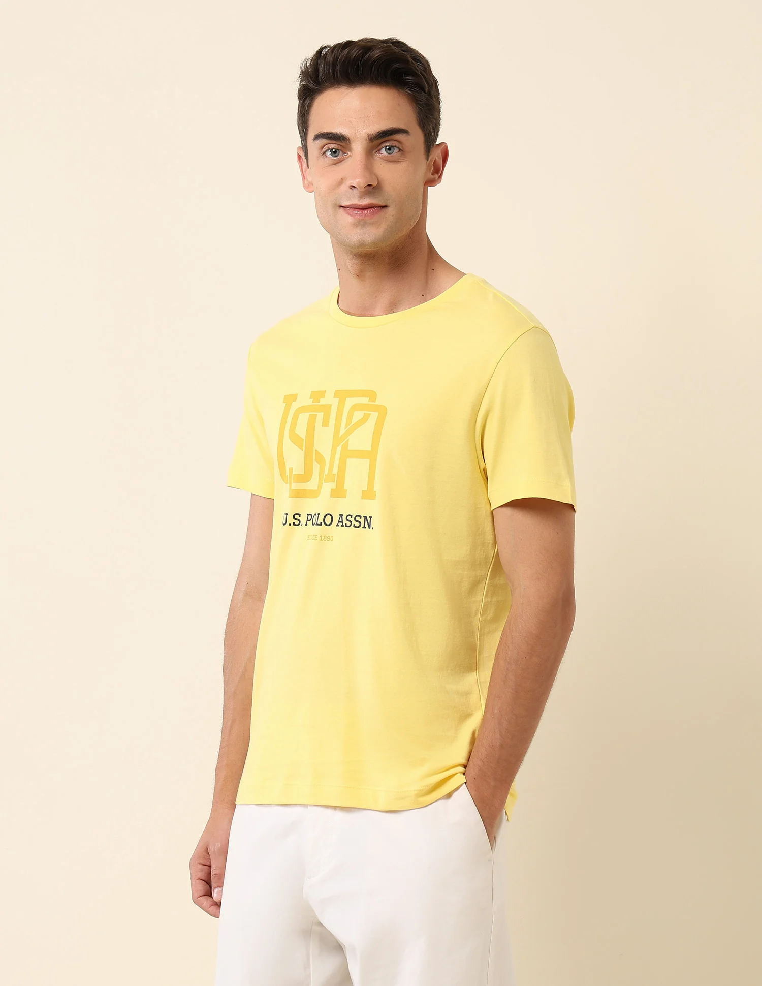Pure Cotton Slim Fit T- Shirt - Image 4
