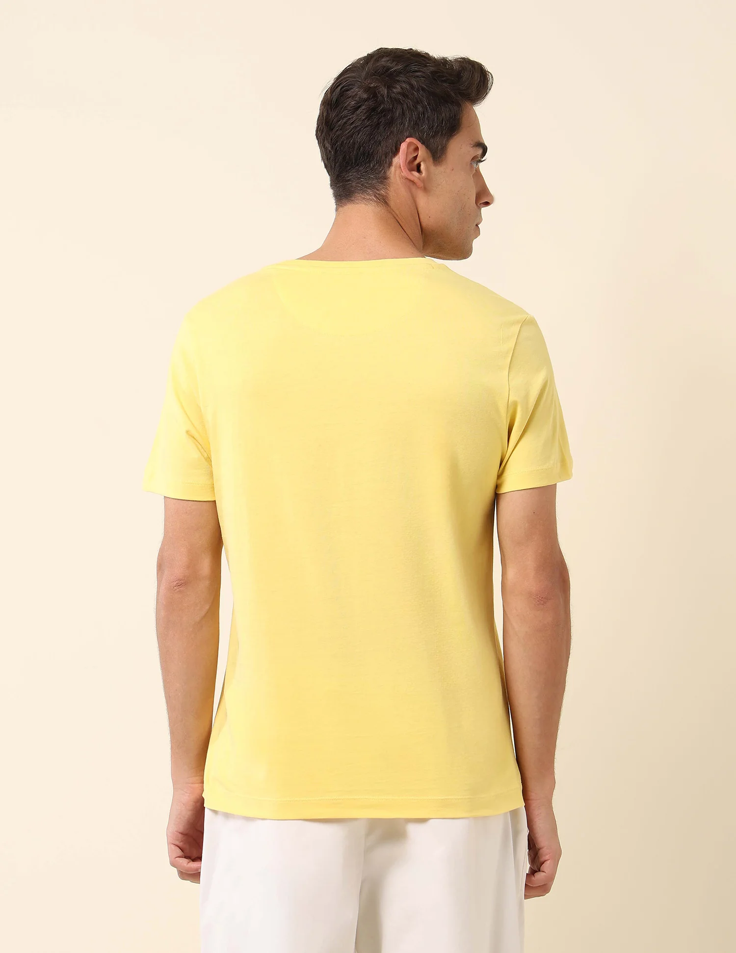 Pure Cotton Slim Fit T- Shirt - Image 5