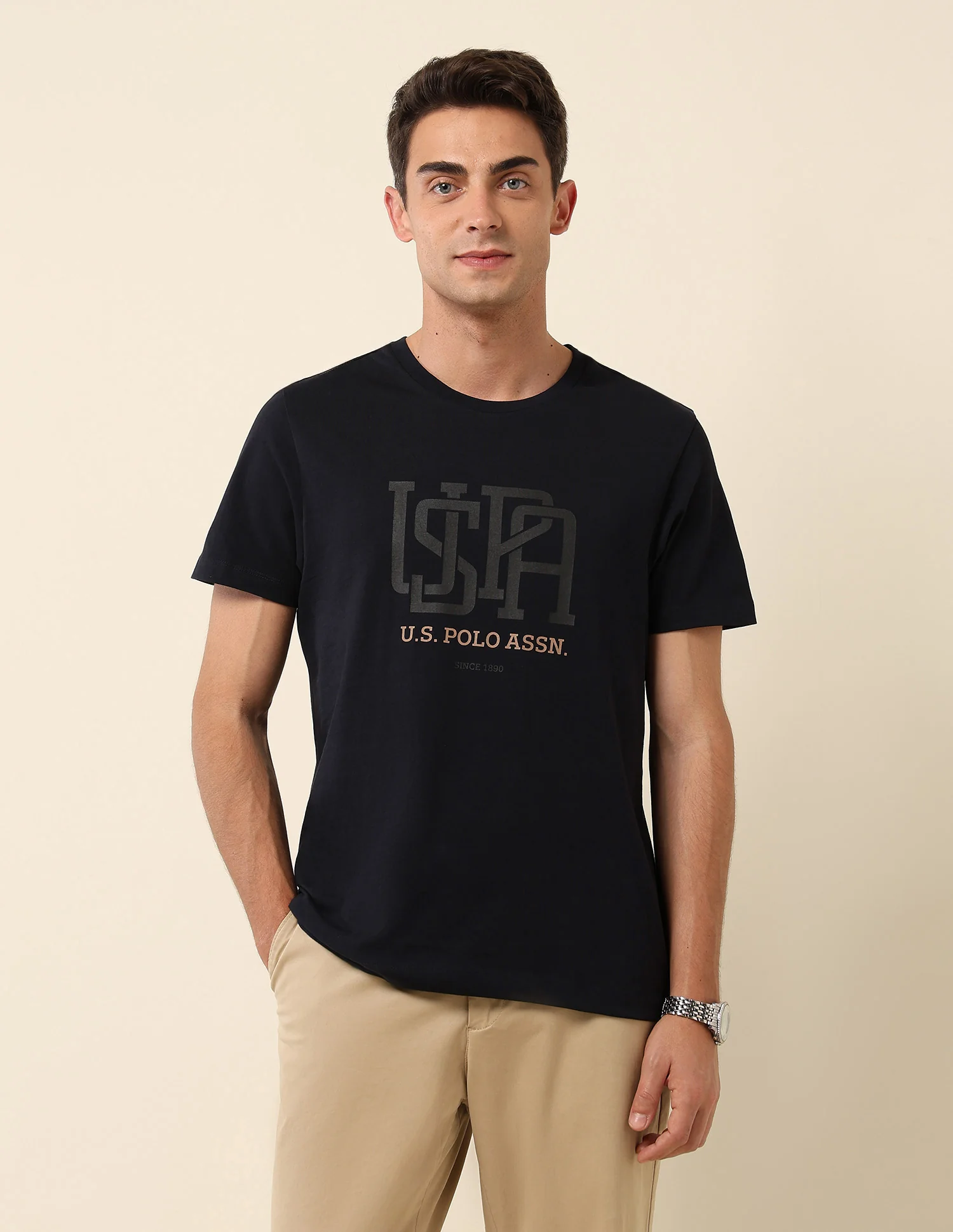 Pure Cotton Slim Fit T- Shirt