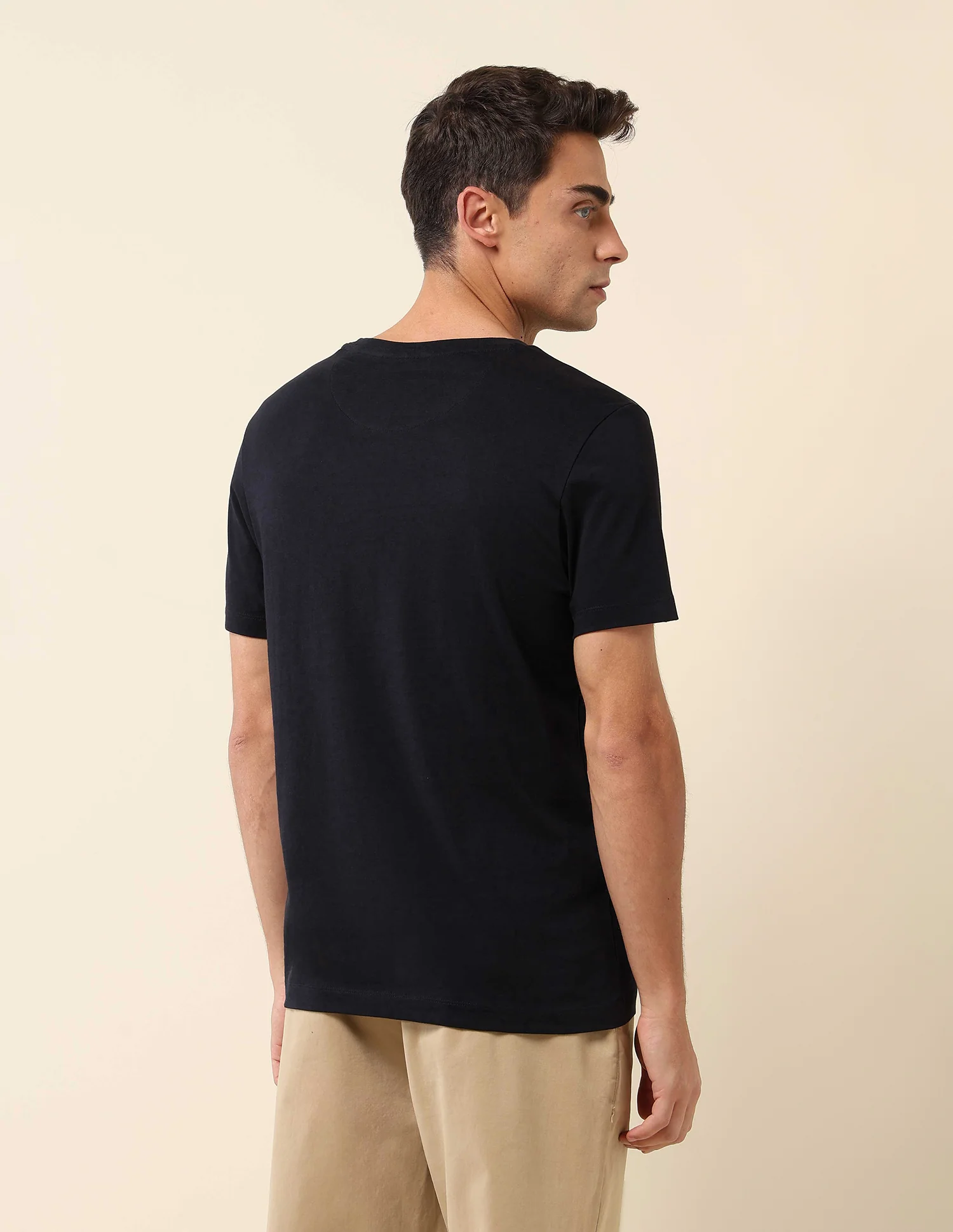 Pure Cotton Slim Fit T- Shirt - Image 5