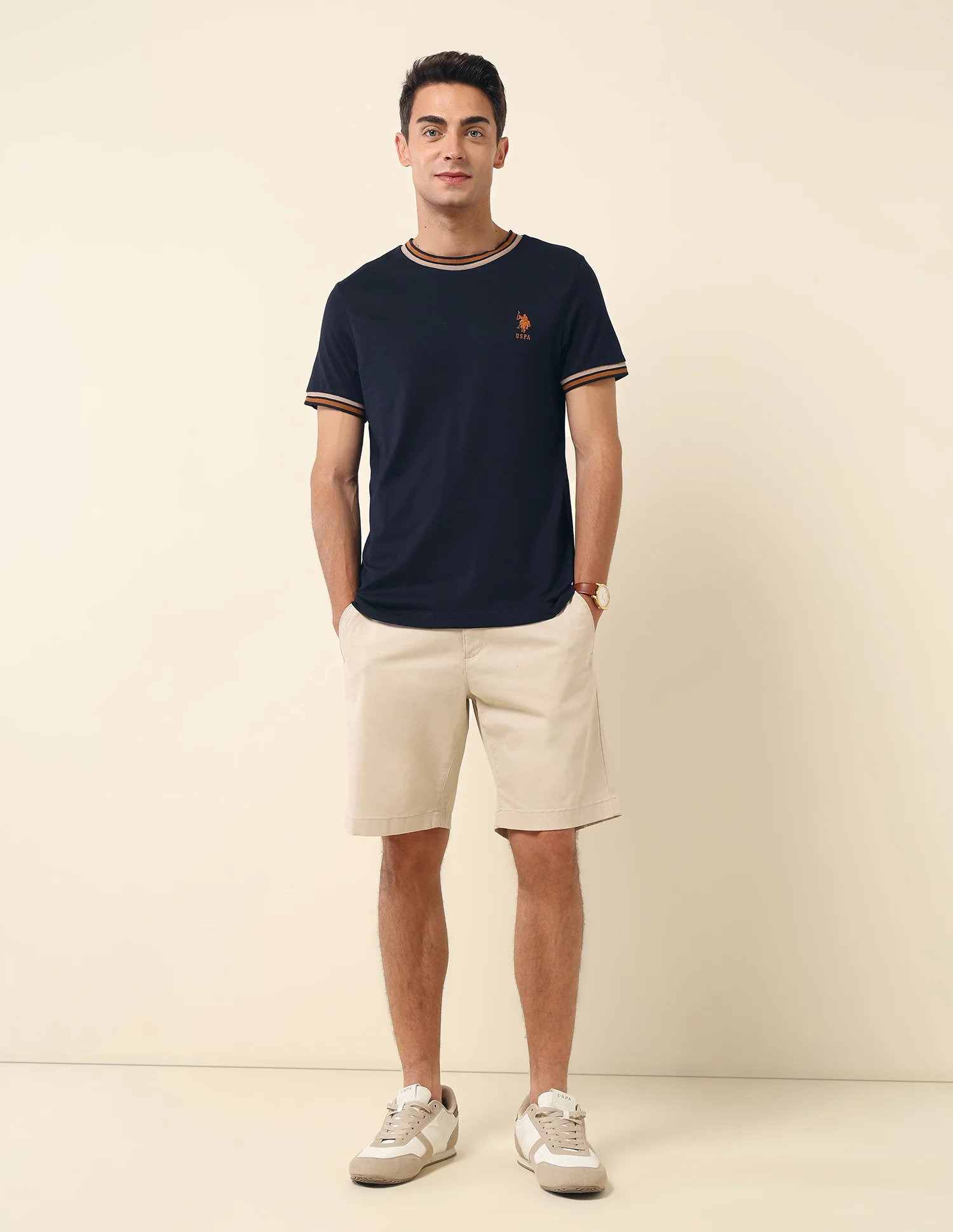 Pure Cotton Slim Fit T- Shirt - Image 3