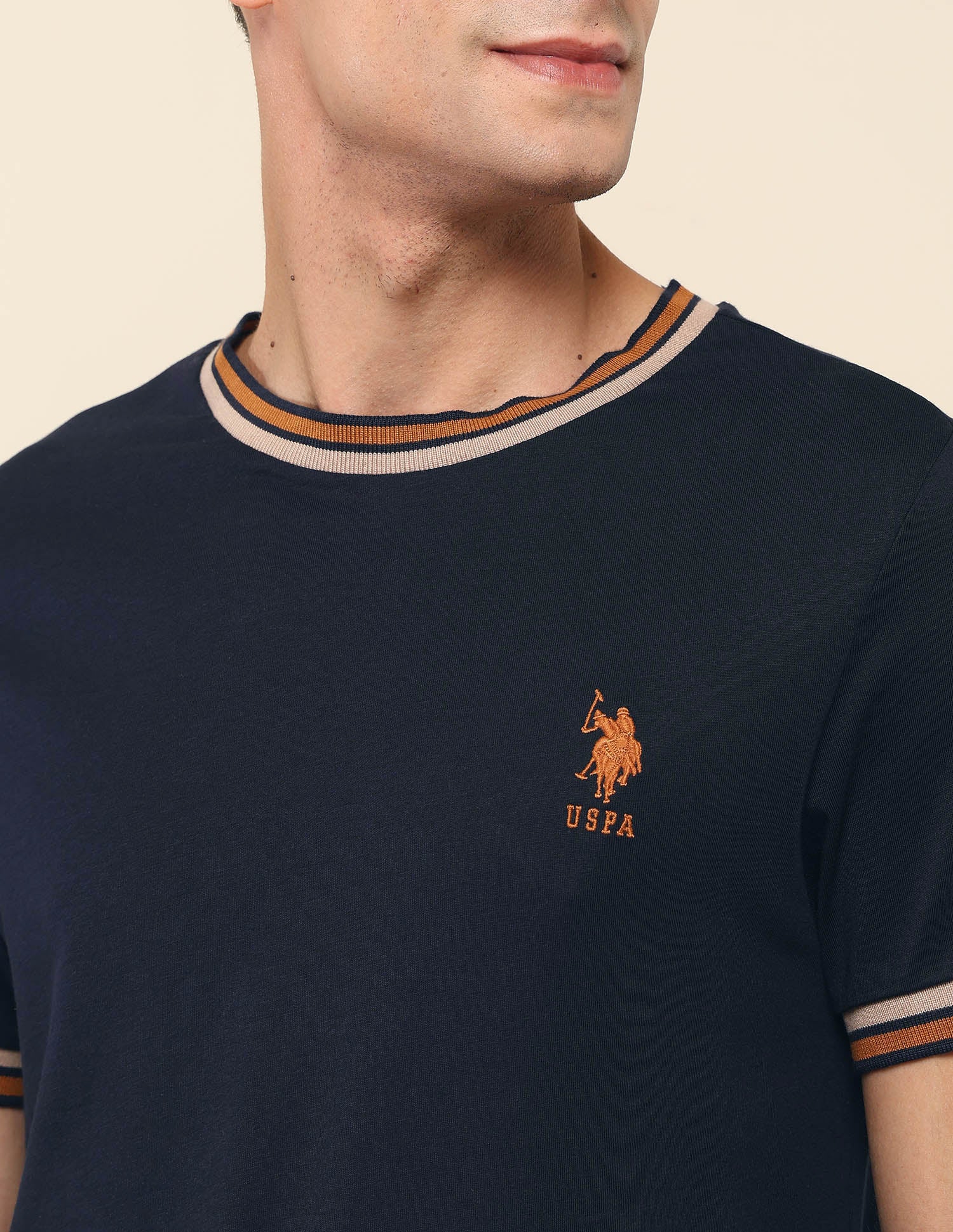 Pure Cotton Slim Fit T- Shirt - Image 7