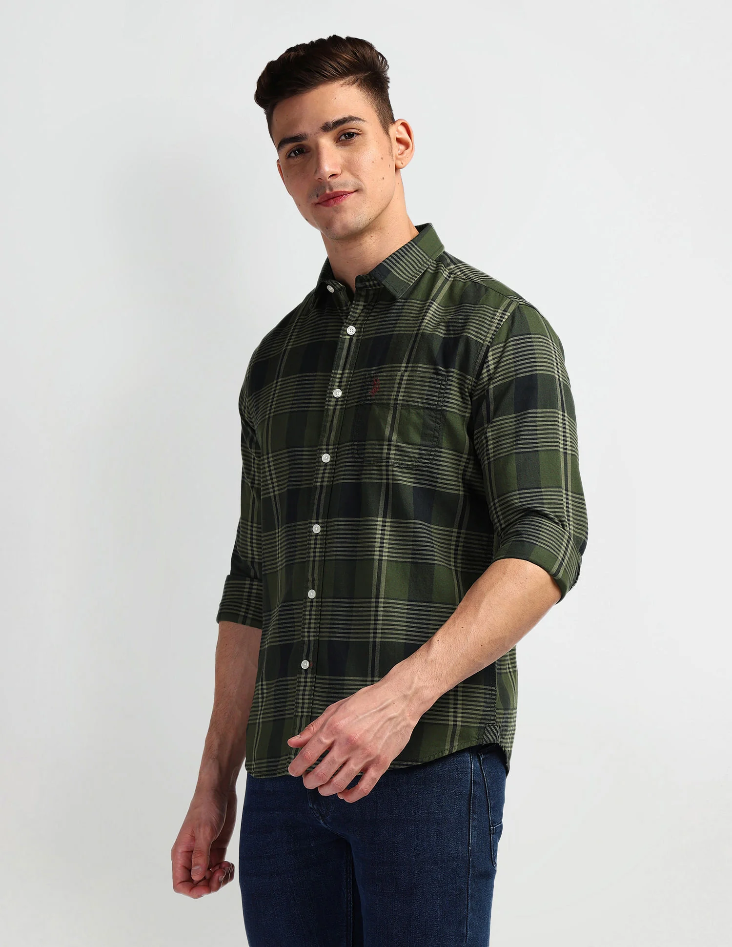 Pure Cotton Slim Shirt - Image 4