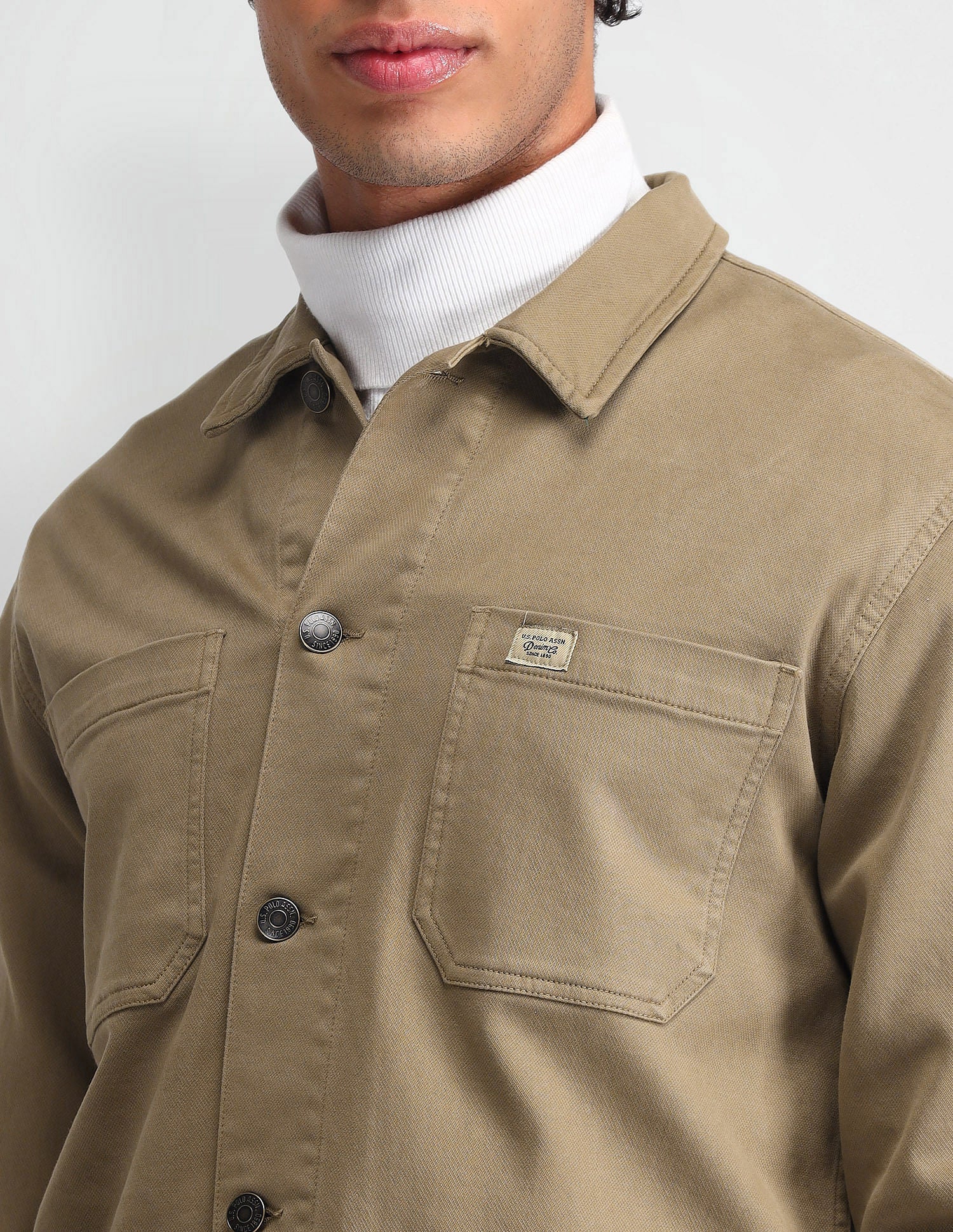 Pure Cotton Solid Jacket - Image 7