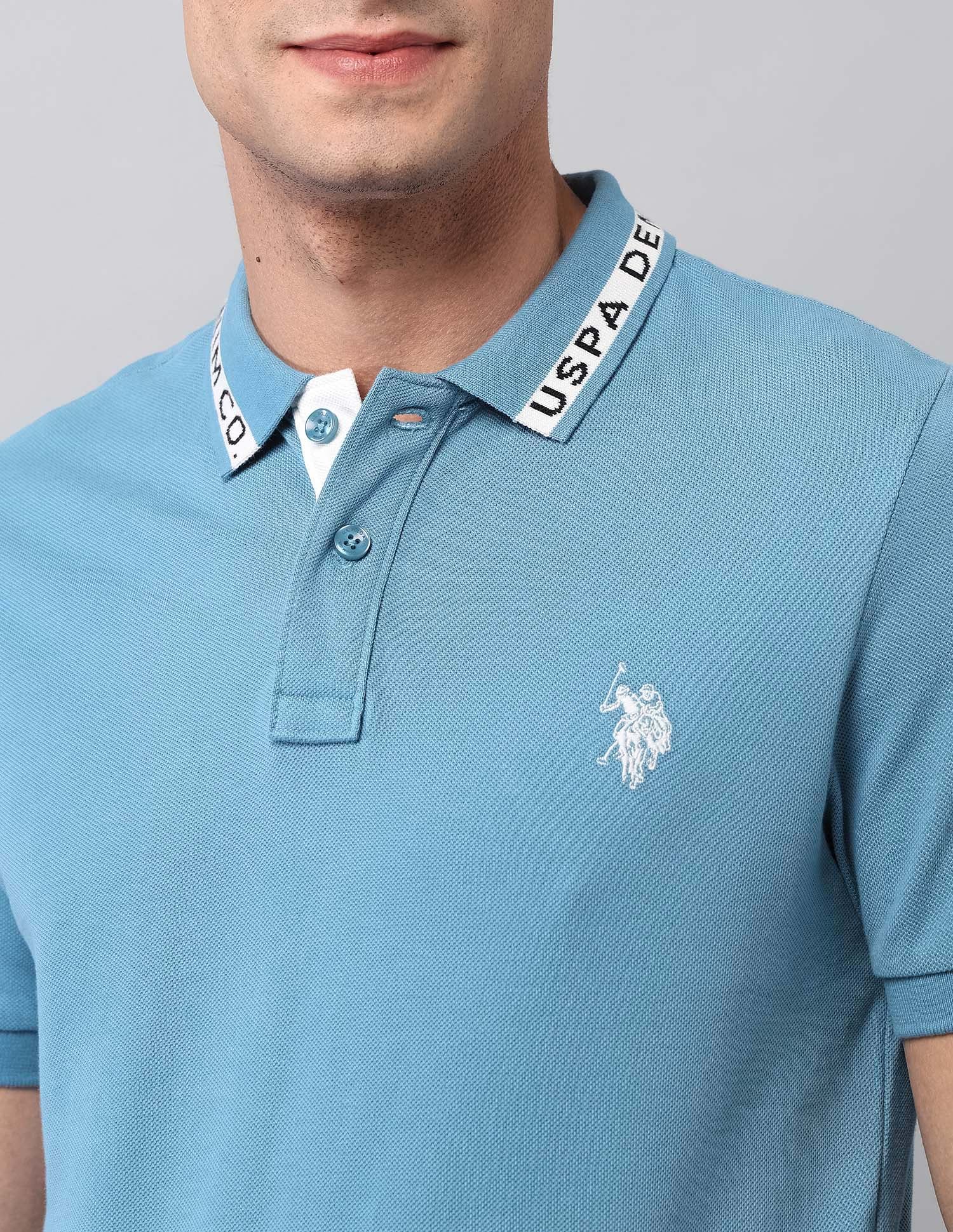 Pure Cotton Solid Polo Shirt - Image 7