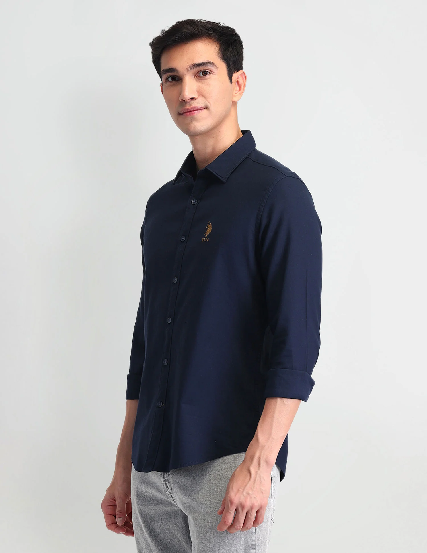 Pure Cotton Solid Shirt - Image 4