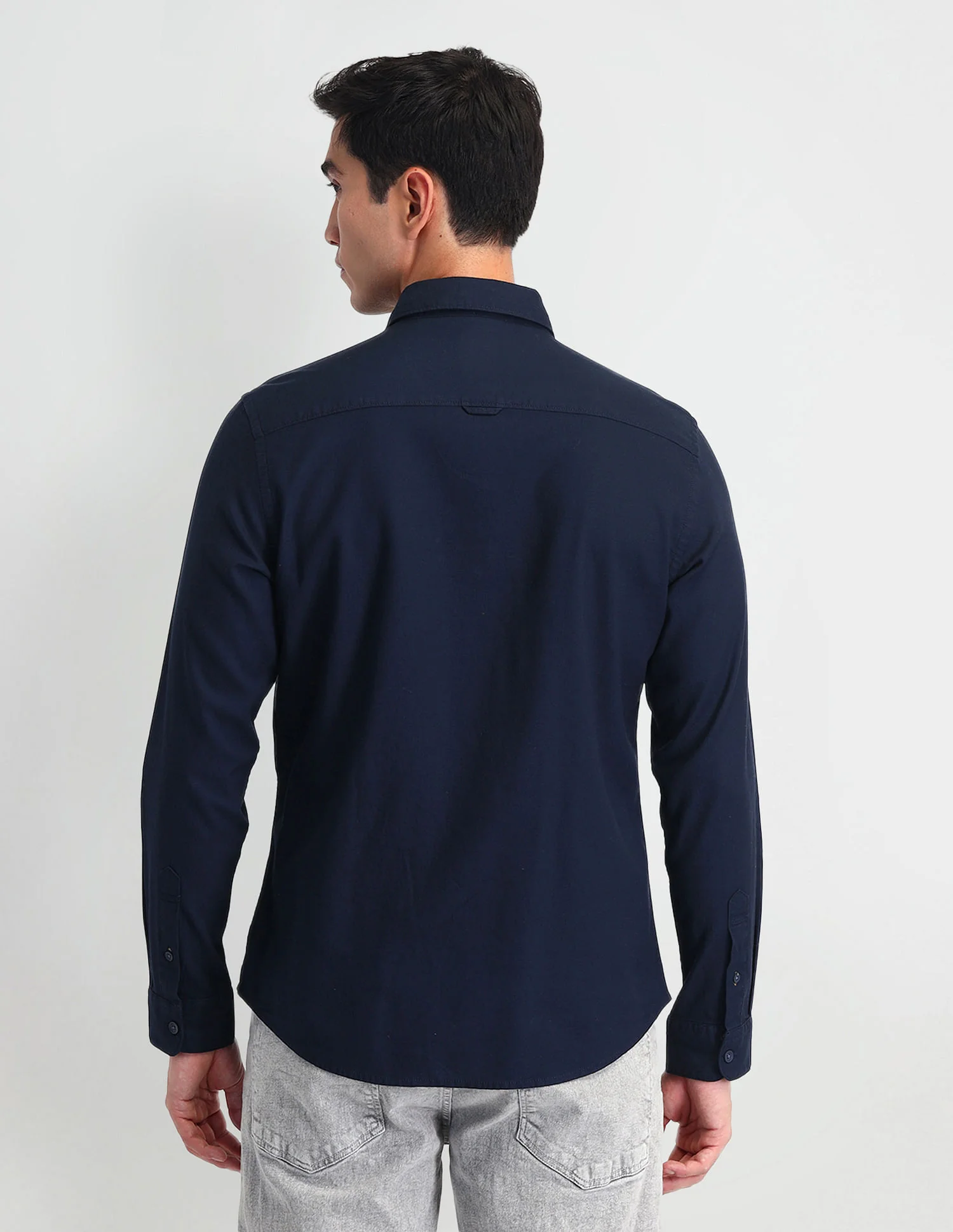Pure Cotton Solid Shirt - Image 5