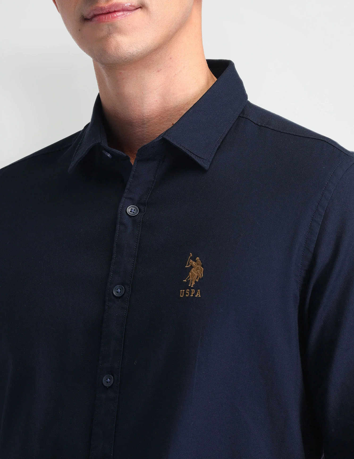 Pure Cotton Solid Shirt - Image 7