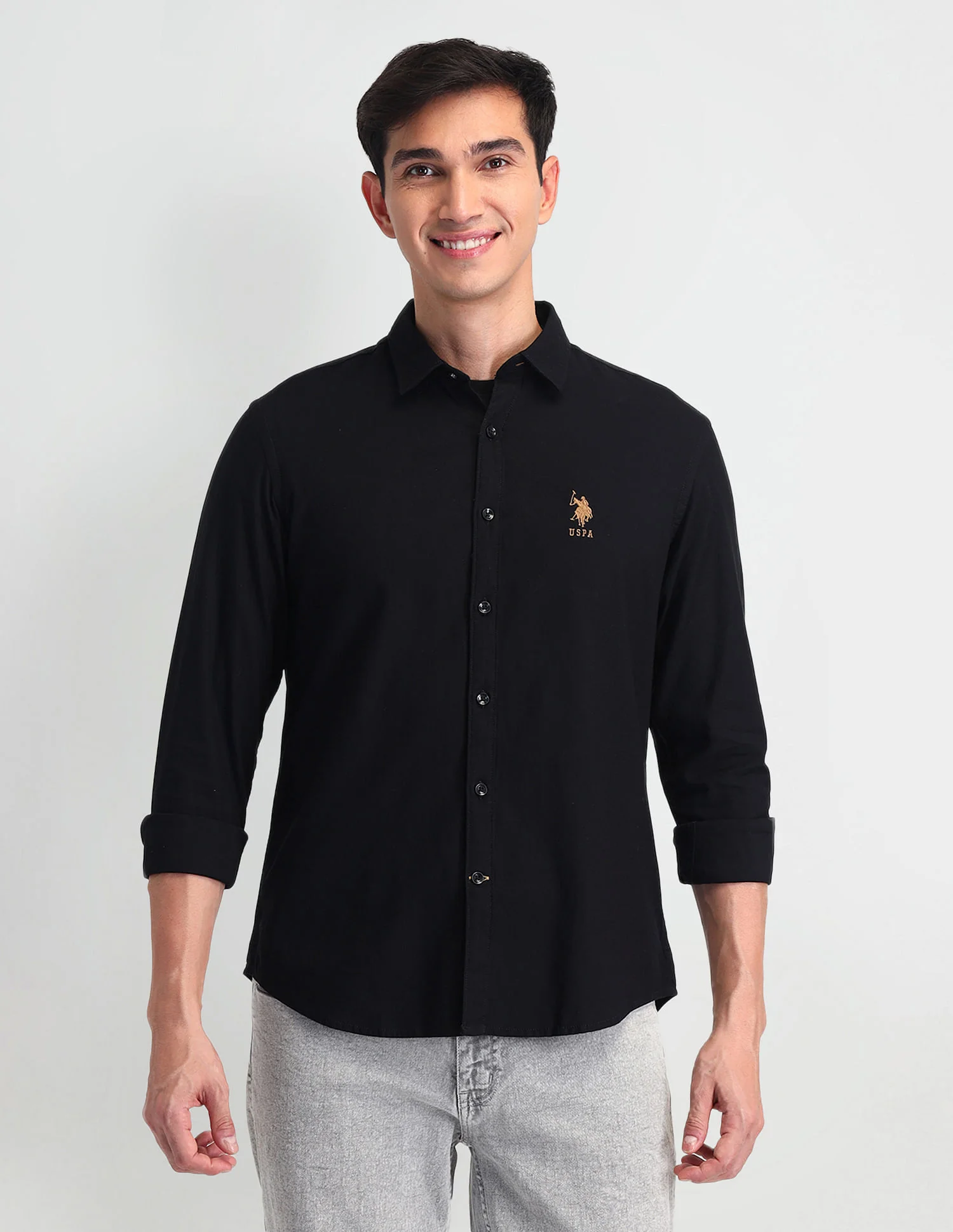 Pure Cotton Solid Shirt - Image 6