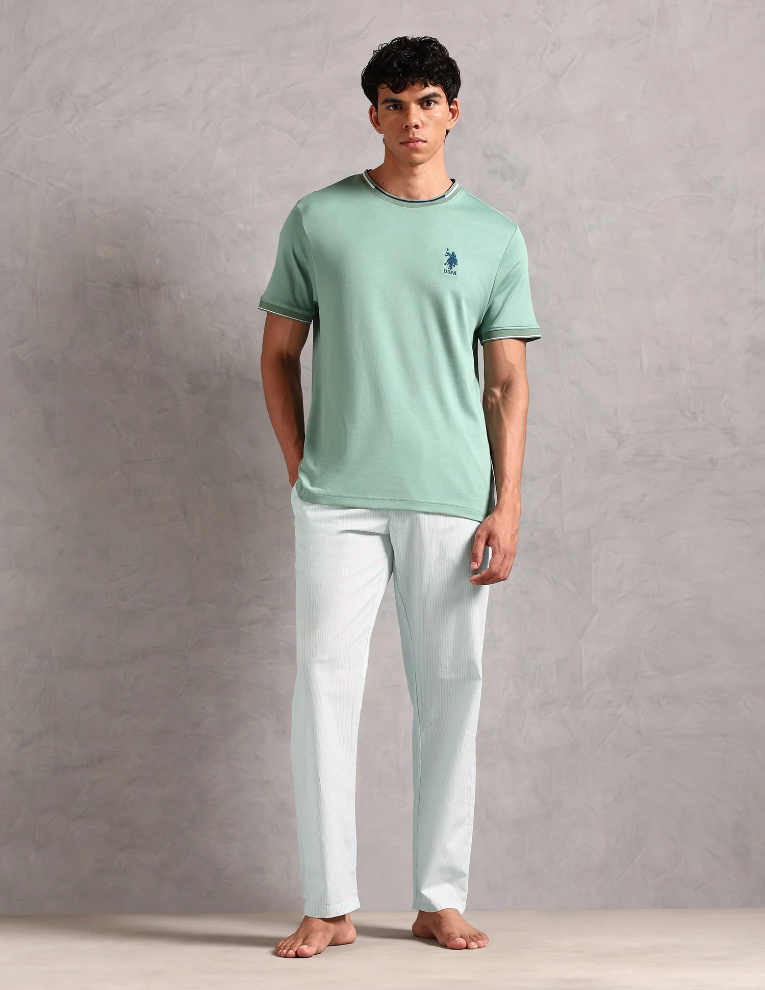 Pure Cotton Striped LP004 Lounge Pants - Pack Of 1 - Image 3