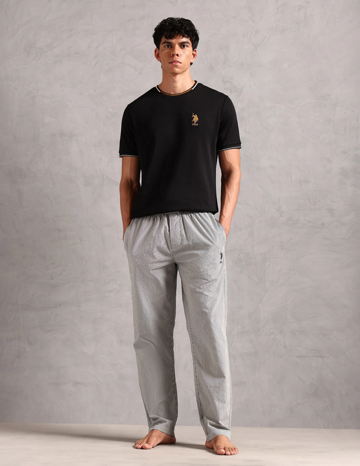Pure Cotton Striped LP004 Lounge Pants - Pack Of 1 - Image 3