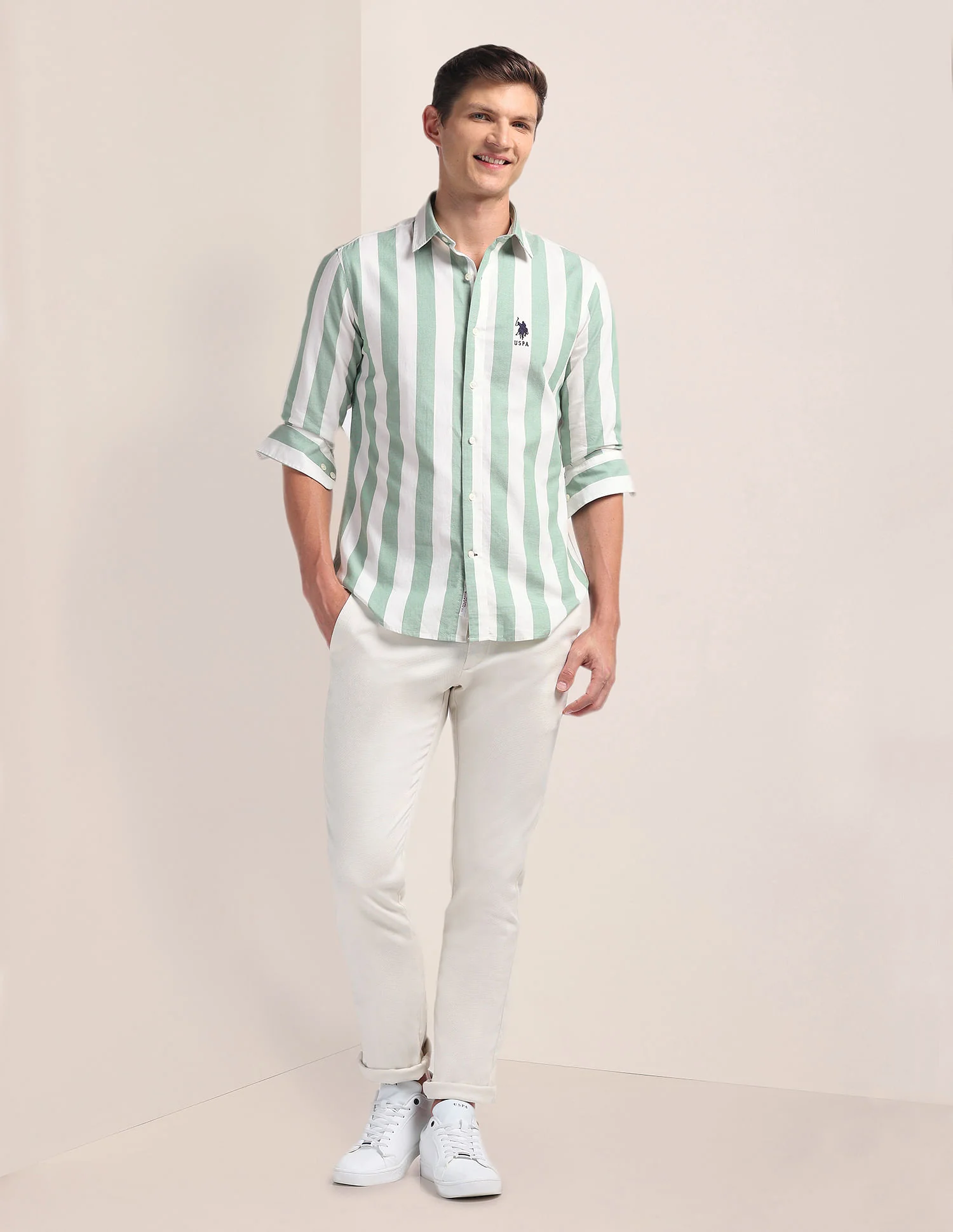 Pure Cotton Stripes Shirt - Image 3