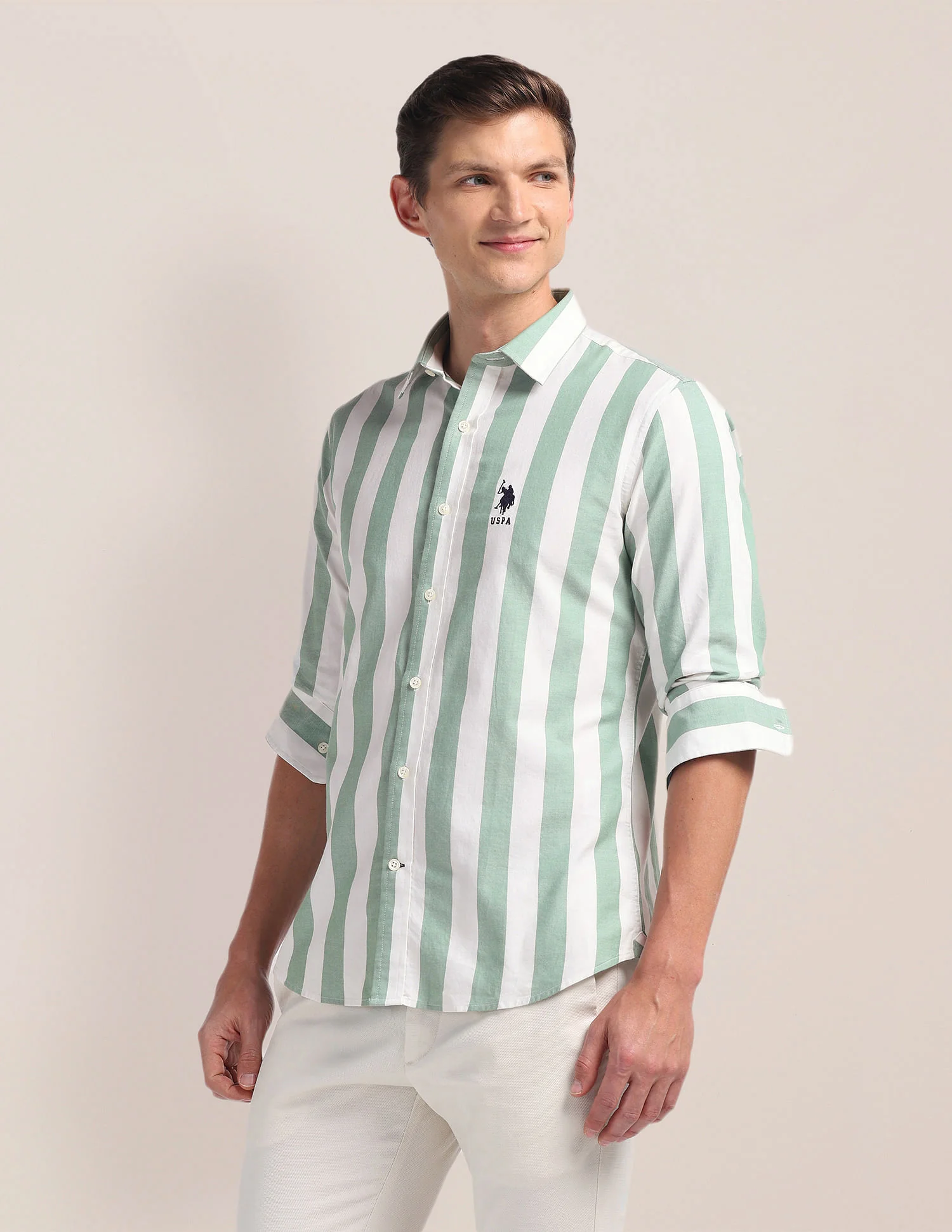 Pure Cotton Stripes Shirt - Image 4