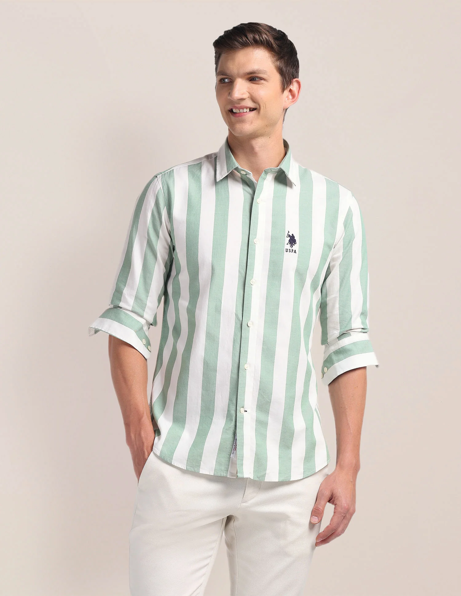 Pure Cotton Stripes Shirt - Image 6