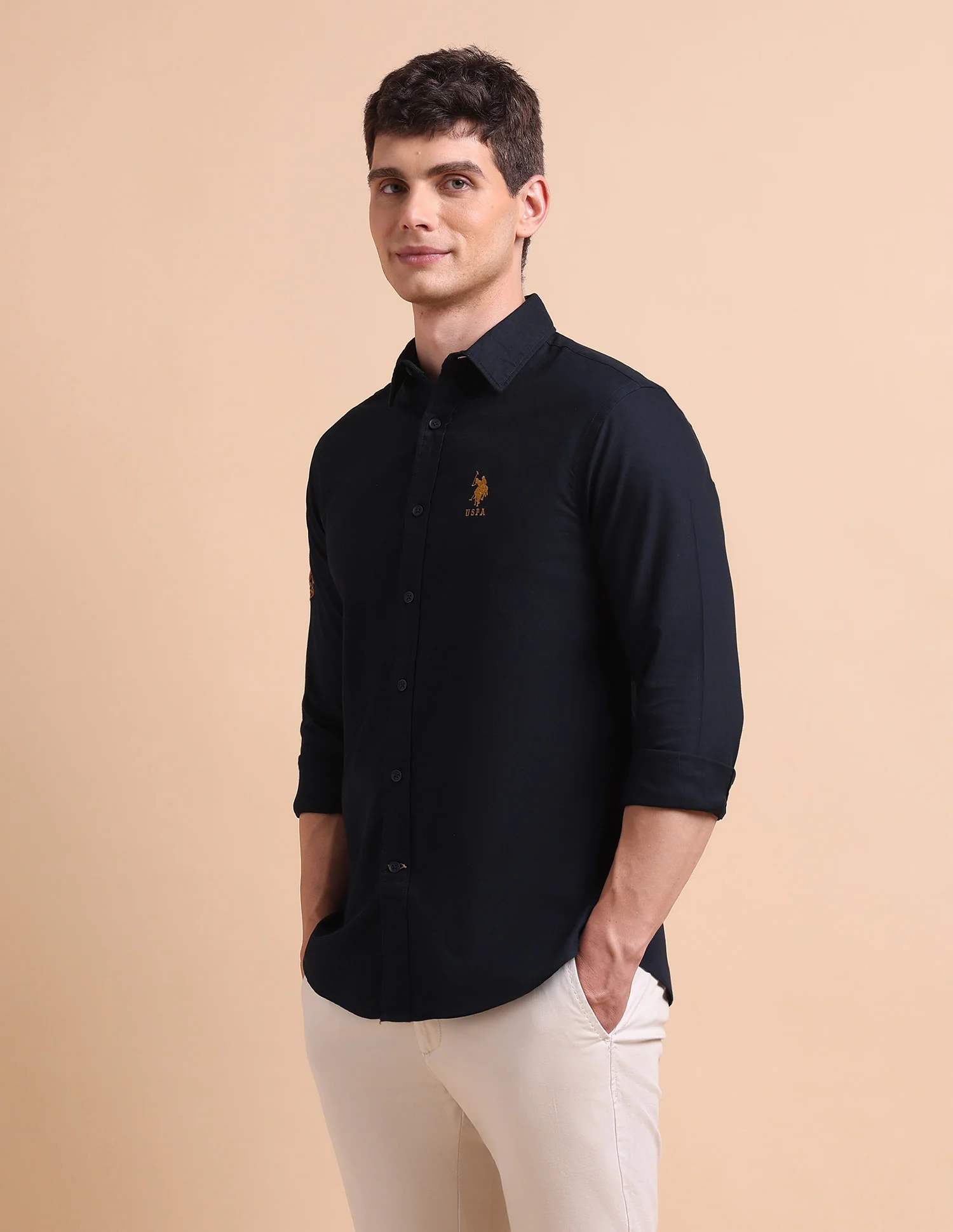 Pure Cotton Tailored Fit Oxford Shirt - Image 5