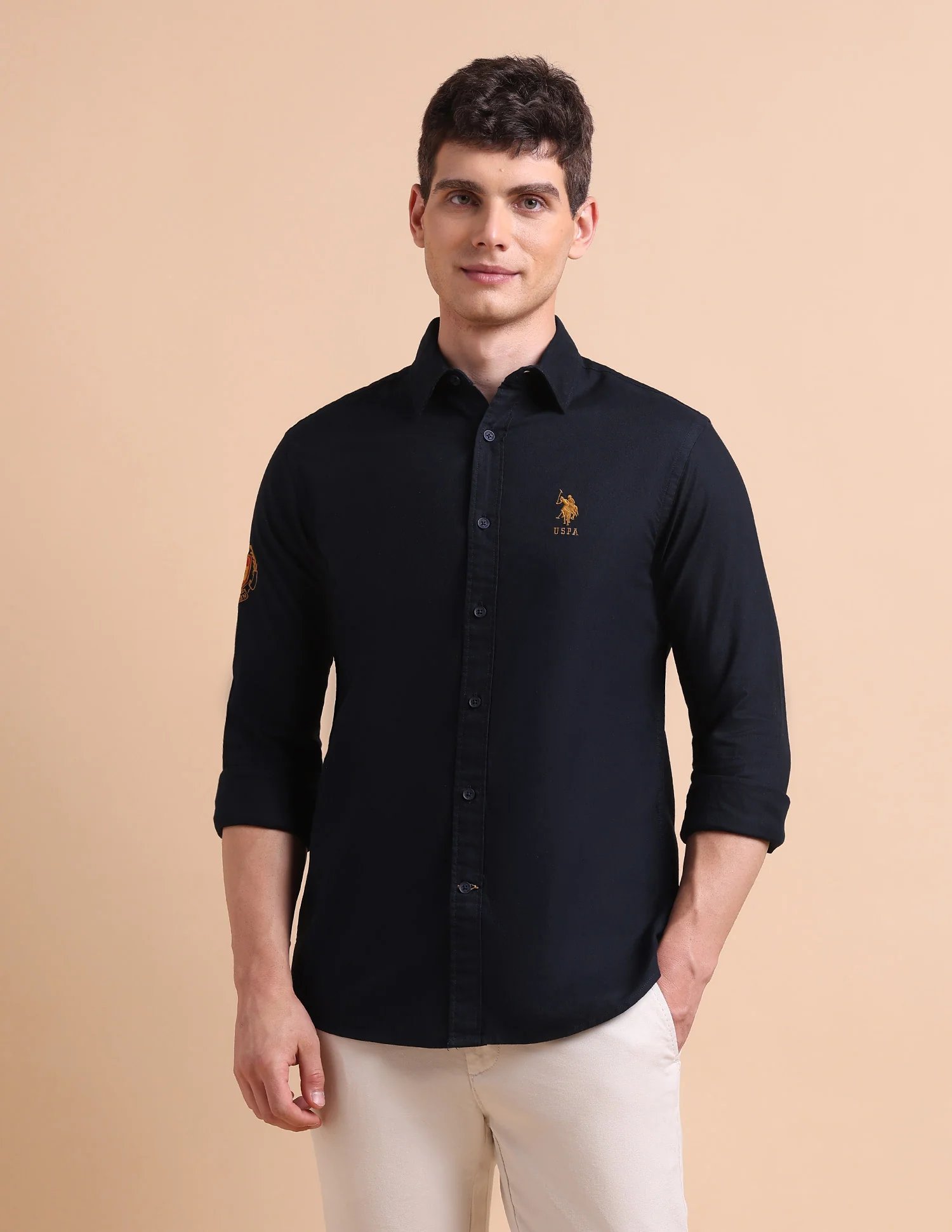 Pure Cotton Tailored Fit Oxford Shirt - Image 7