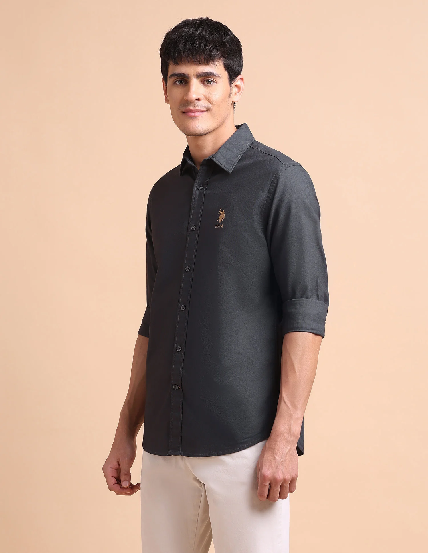 Pure Cotton Tailored Fit Oxford Shirt - Image 5