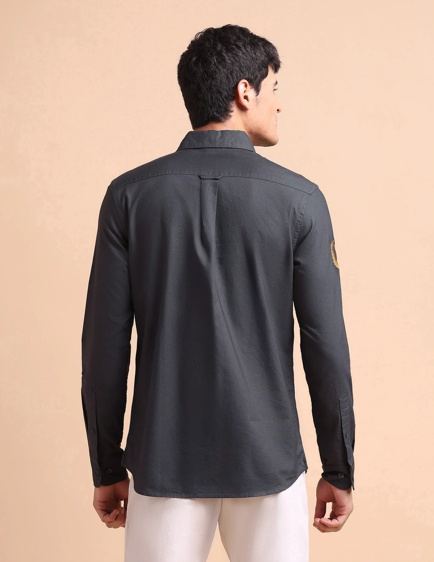 Pure Cotton Tailored Fit Oxford Shirt - Image 6
