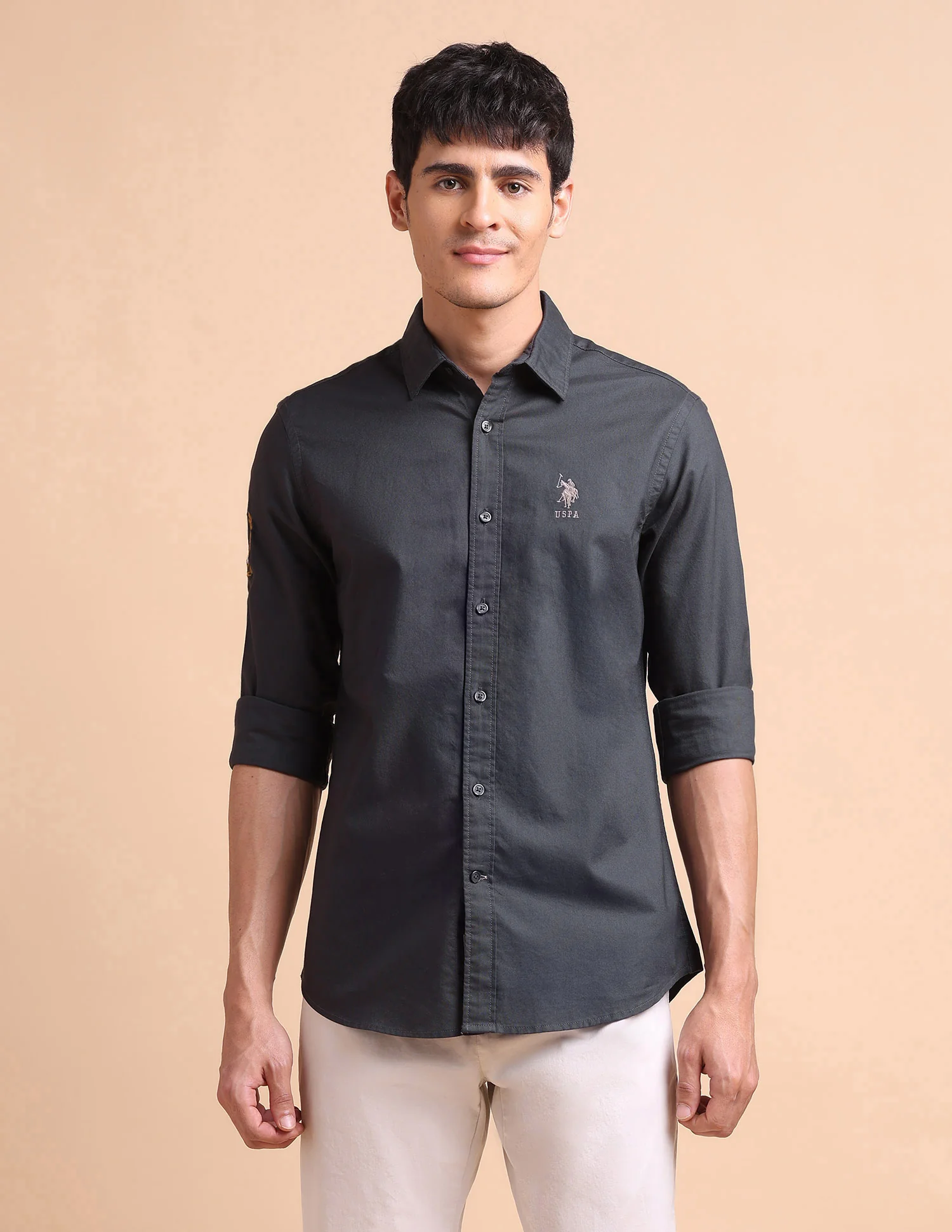 Pure Cotton Tailored Fit Oxford Shirt - Image 7