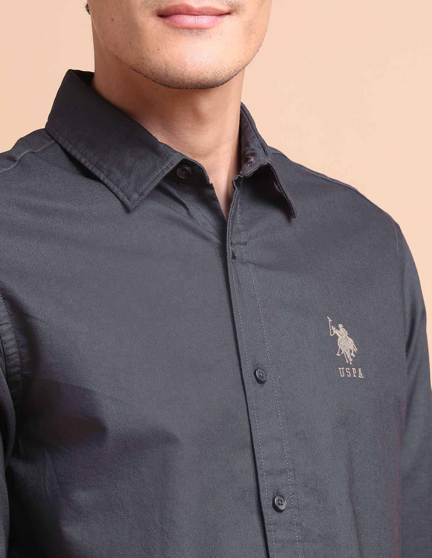Pure Cotton Tailored Fit Oxford Shirt - Image 8