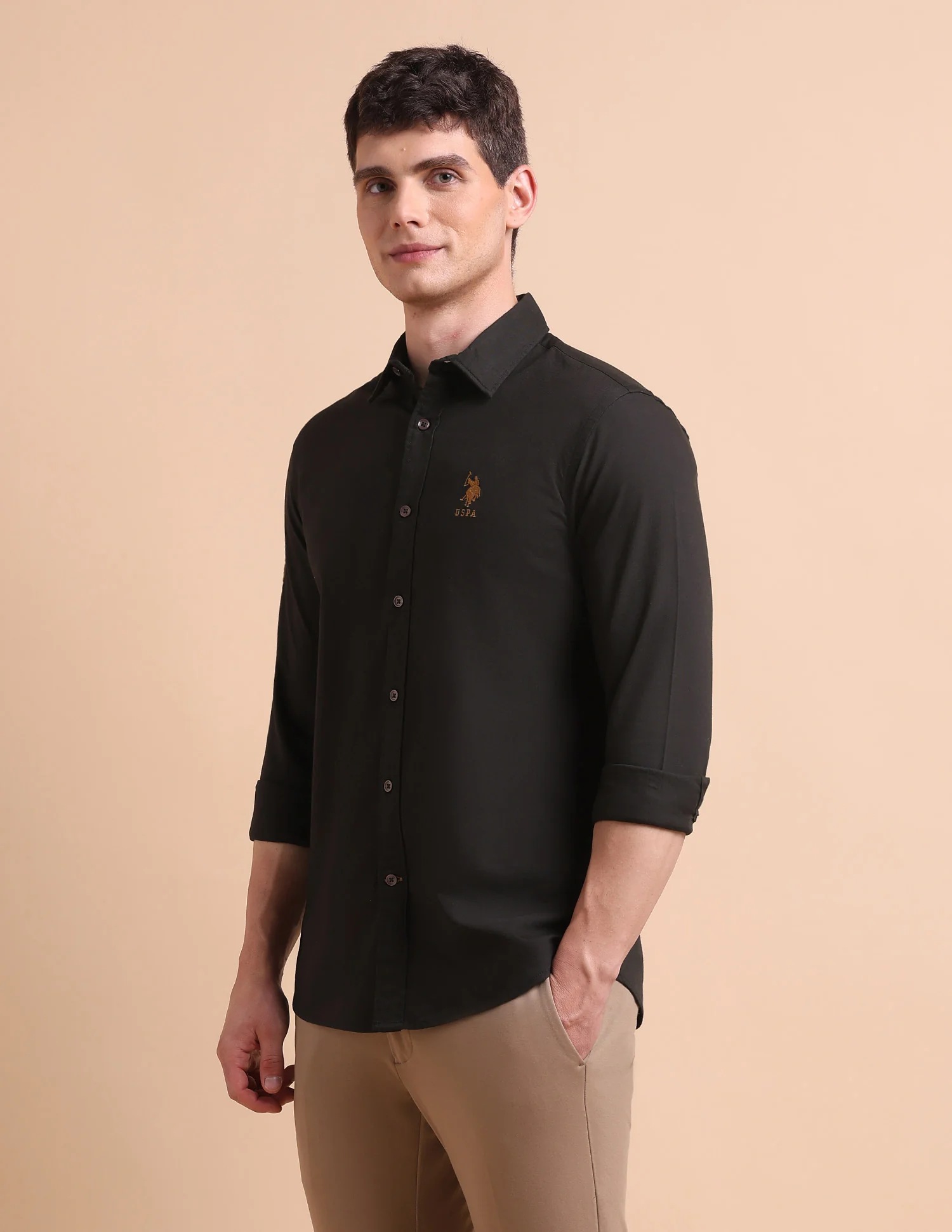 Pure Cotton Tailored Fit Oxford Shirt - Image 4