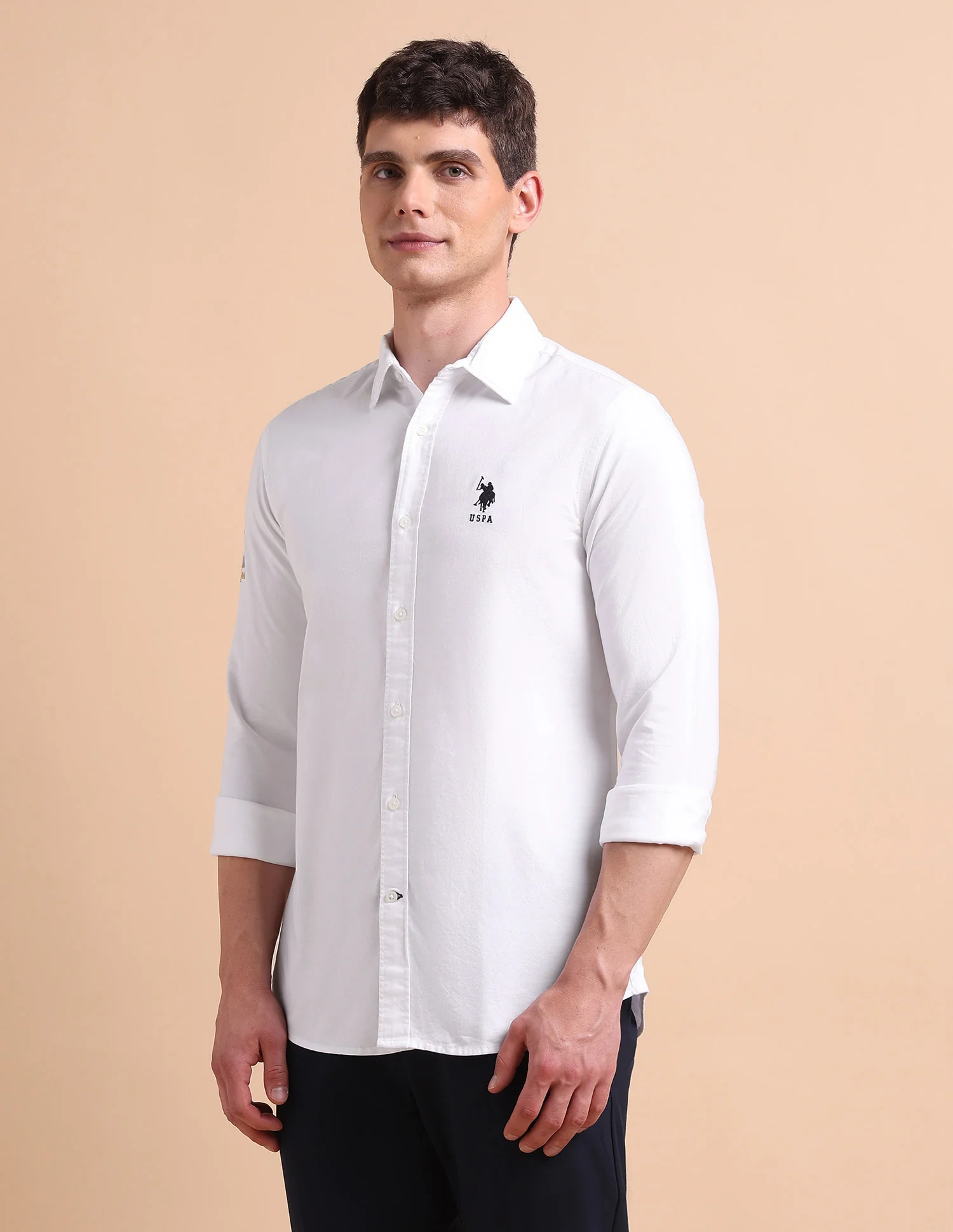 Pure Cotton Tailored Fit Oxford Shirt - Image 4