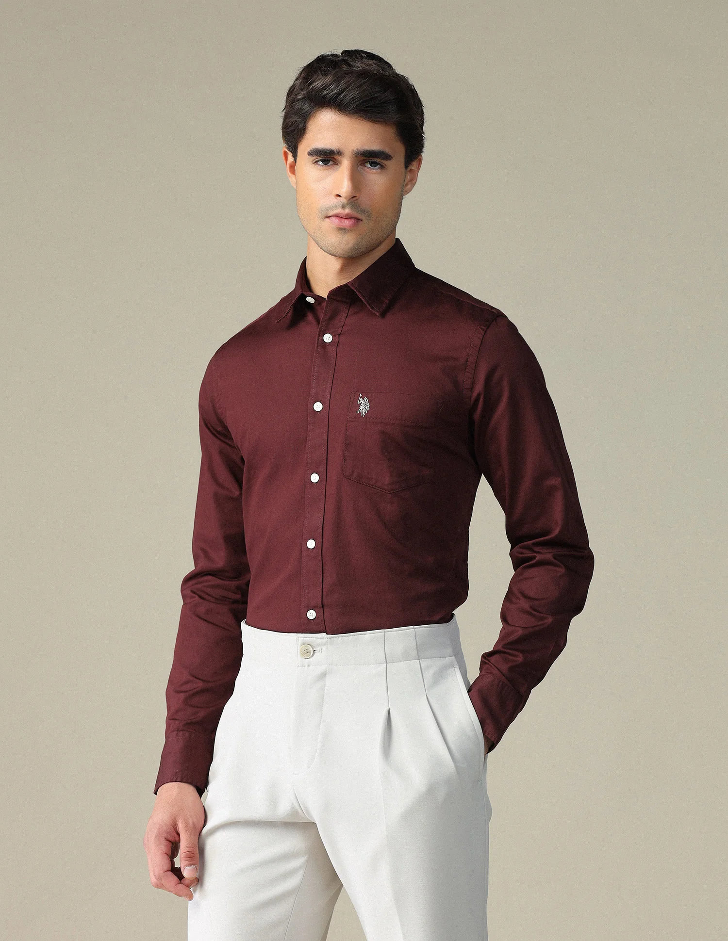 Pure Cotton Tailored Fit Shirt - Image 4
