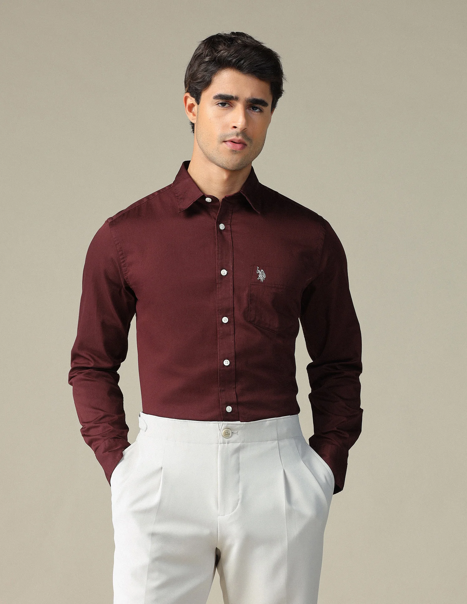 Pure Cotton Tailored Fit Shirt - Image 6