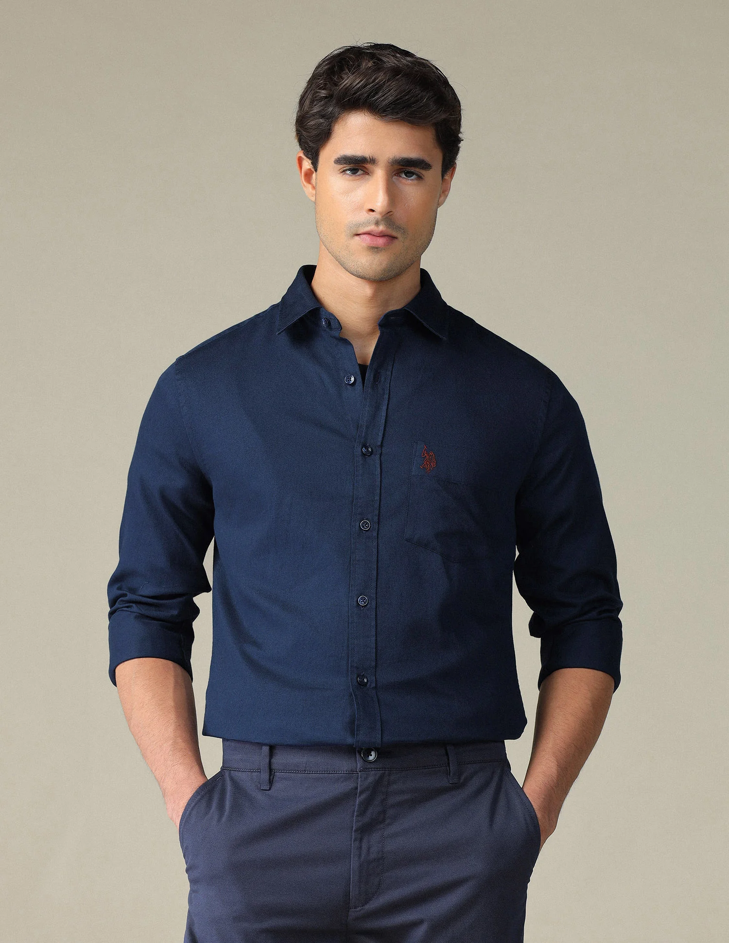 Pure Cotton Tailored Fit Shirt - Image 6