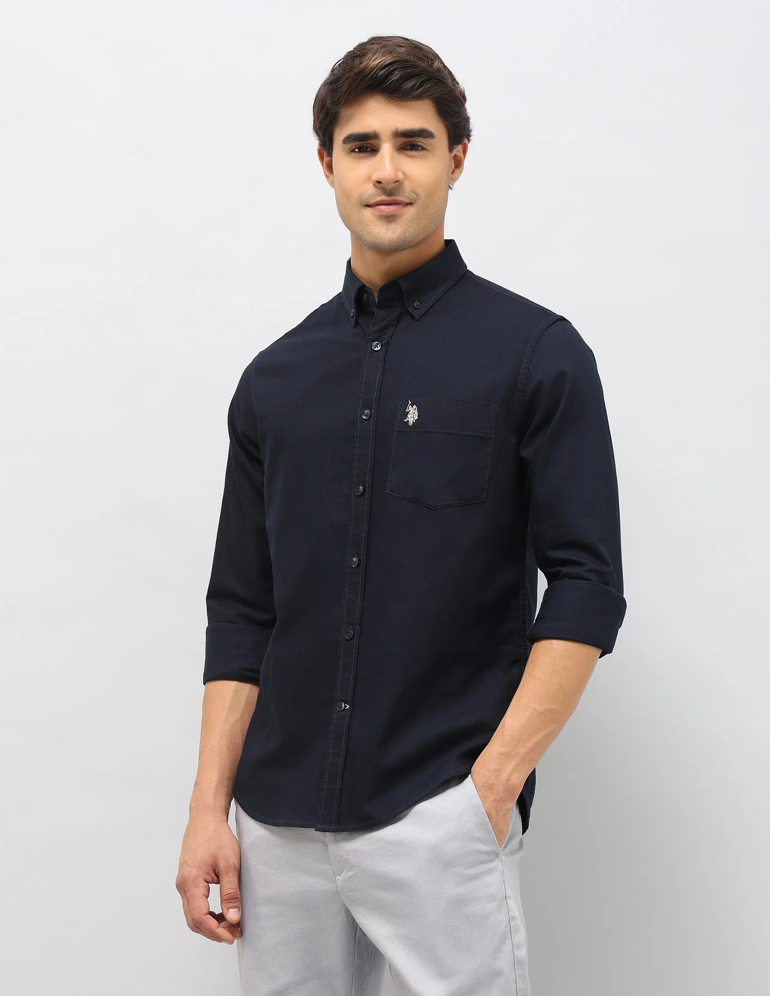 Pure Cotton Tailored Fit Shirt - Image 4