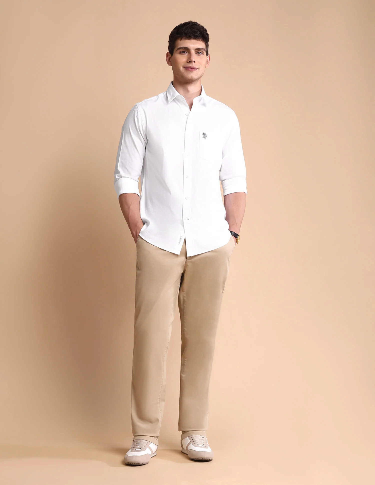 Pure Cotton Tailored Fit Shirt - Image 3