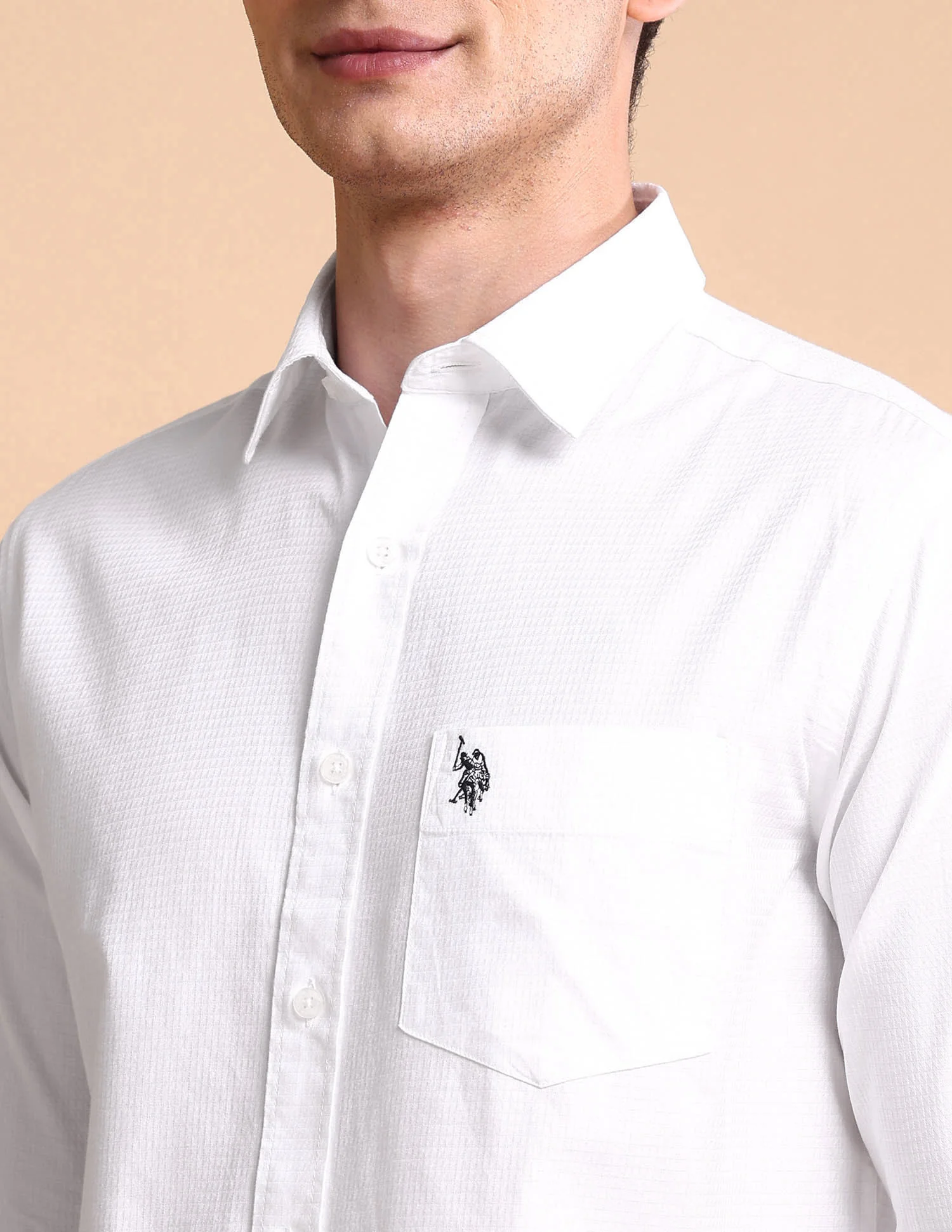 Pure Cotton Tailored Fit Shirt - Image 7