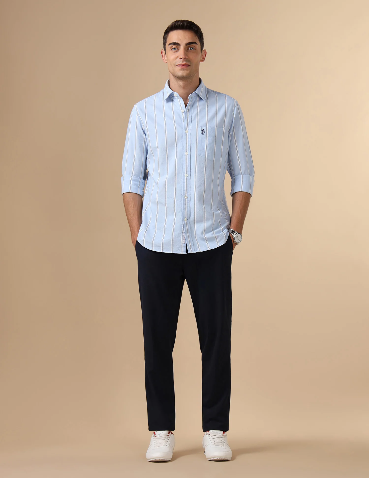 Pure Cotton Tailored Fit Shirt - Image 3