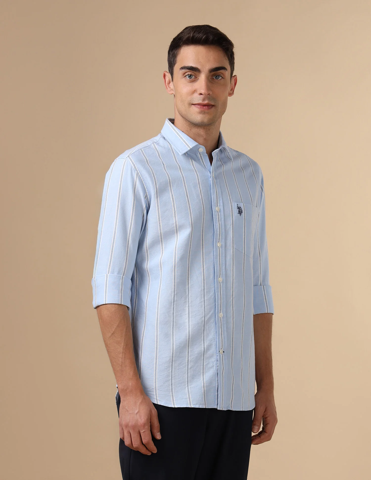 Pure Cotton Tailored Fit Shirt - Image 4